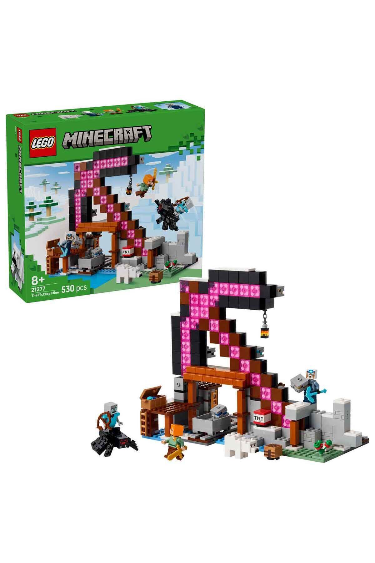 لگو ماینکرفت پیکاکس ۲۱۲۷۷ - طرح بازی ویدیویی، تزئینی برای کودکان ۸ سال به بالا