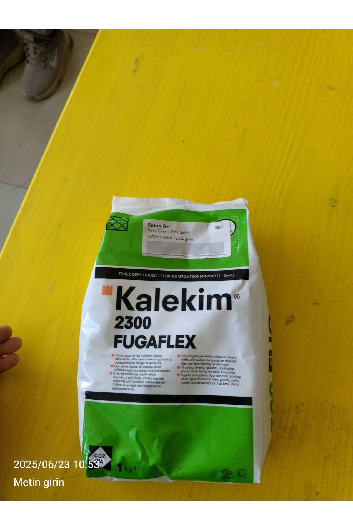 Kalekim Saten gri