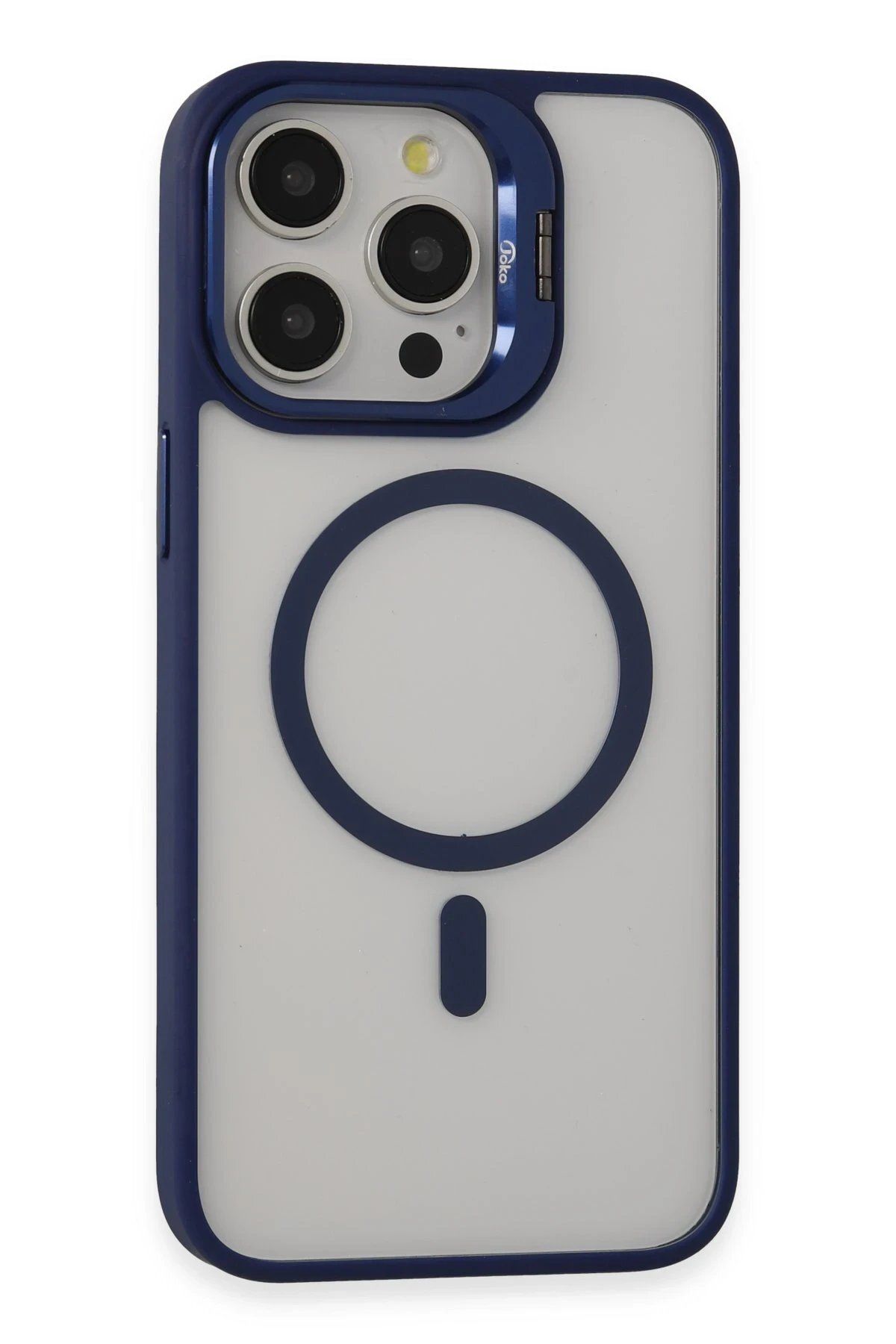 Joko iPhone 15 Pro Max Kılıf Roblox Lens Magsafe Standlı Kapak - Lacivert