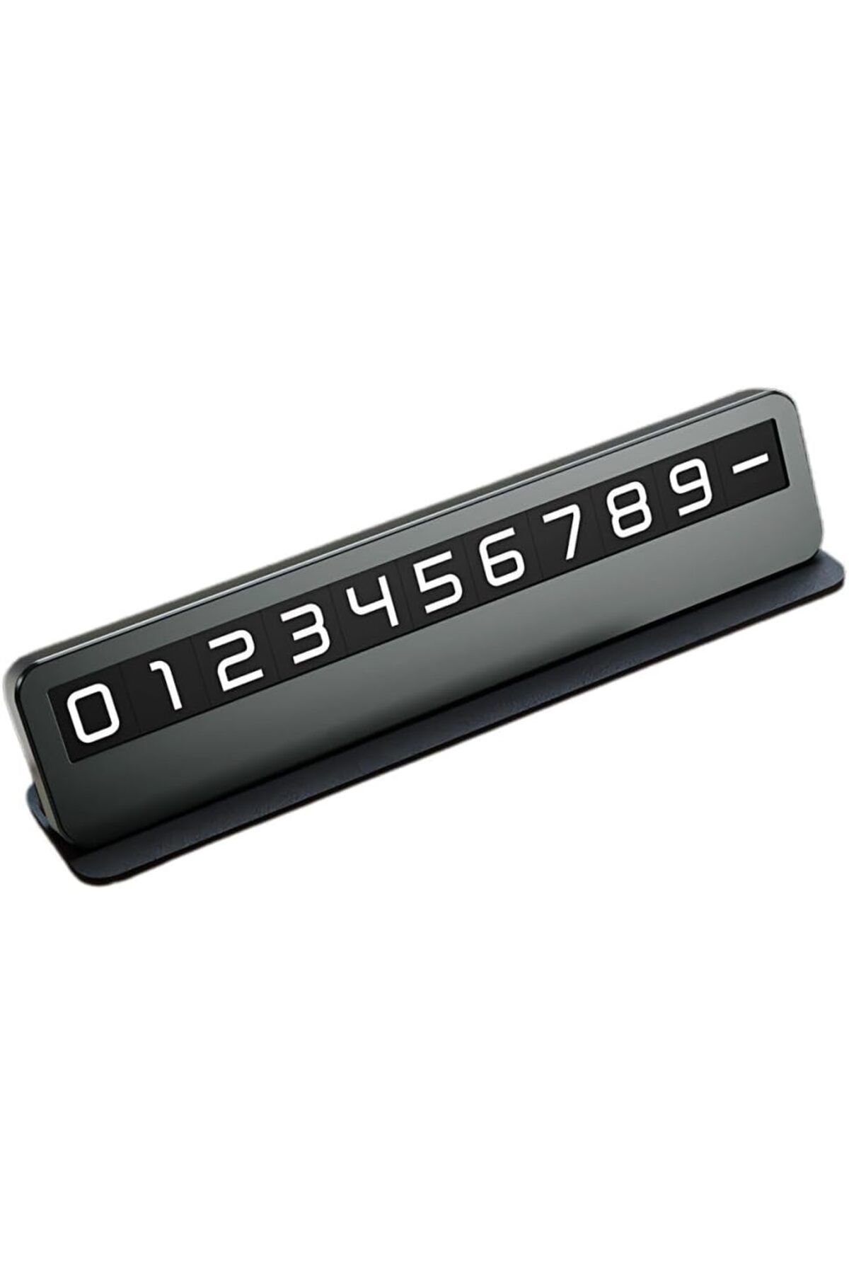 STOREMAX EMN Premıum Deri Alaşım Gizlenebilir Araç Park Telefon Numaratörü Geçici Park Telefon Numara