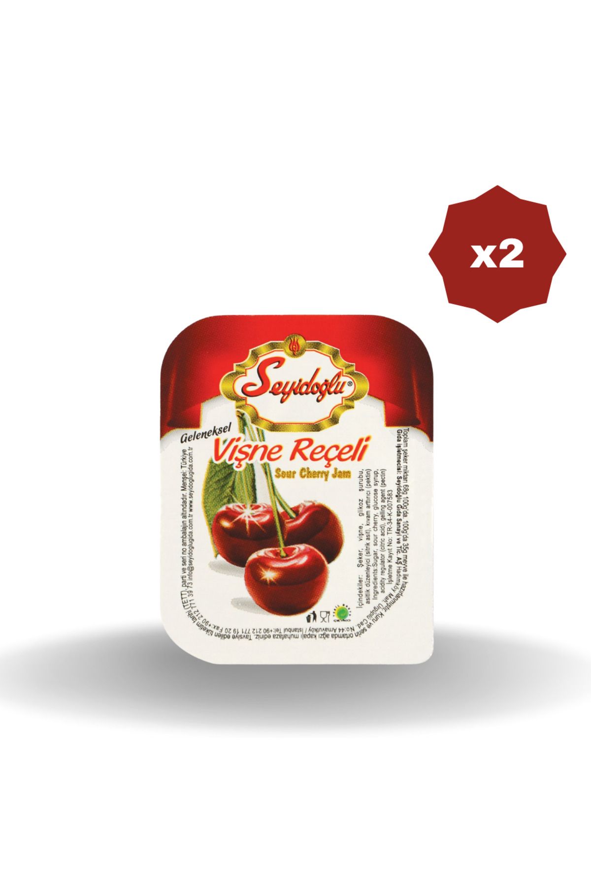 Seyidoğlu SEYİDOĞLU VİŞNELİ PİKNİK REÇELİ 20 GR 100'LÜ - (2 ADET)