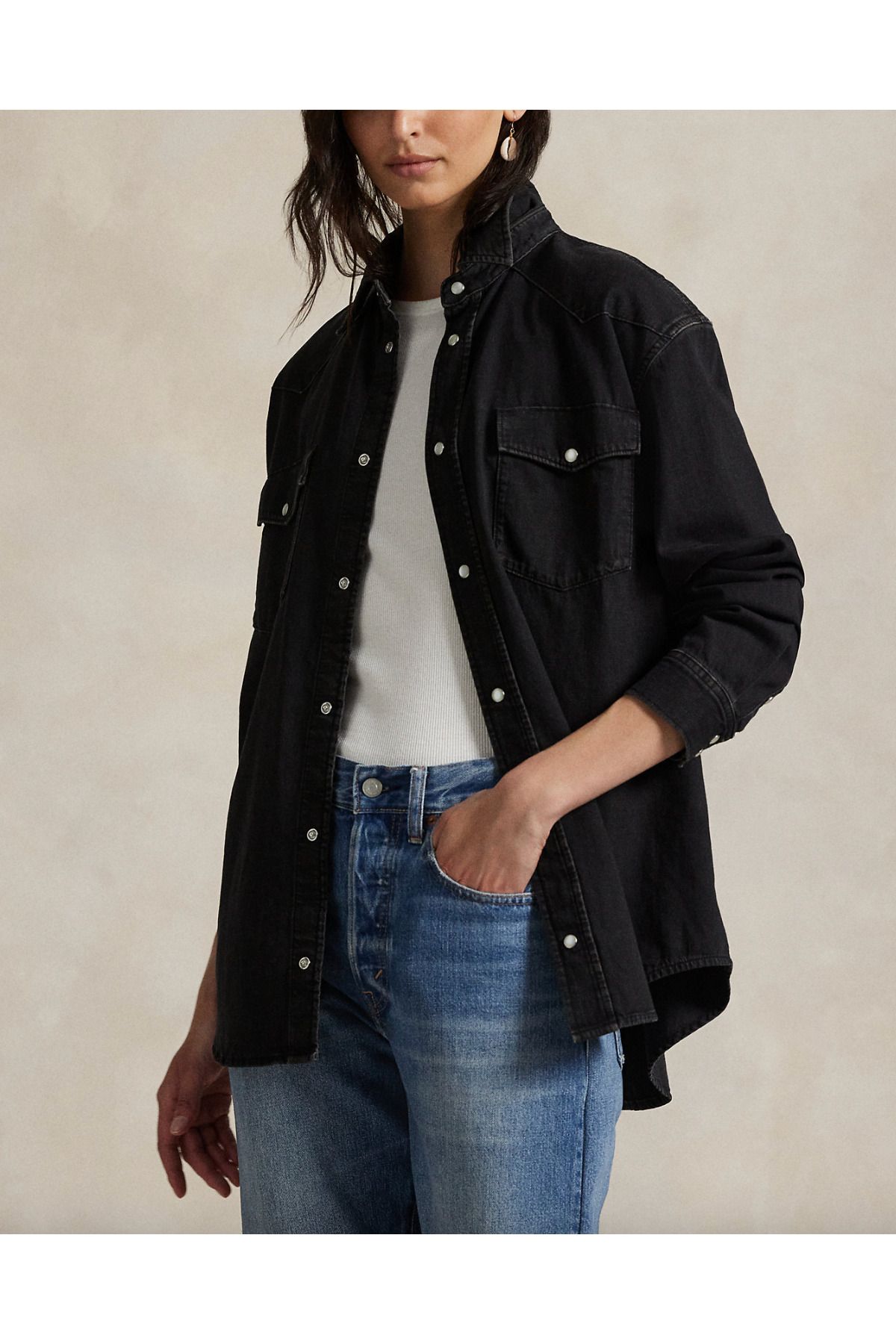 Polo Ralph Lauren Big Fit Denim Western Shirt