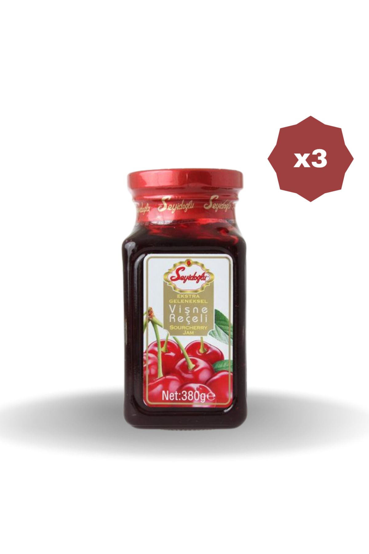 Seyidoğlu SEYİDOĞLU VİŞNE REÇELİ 380 GR - (3 ADET)