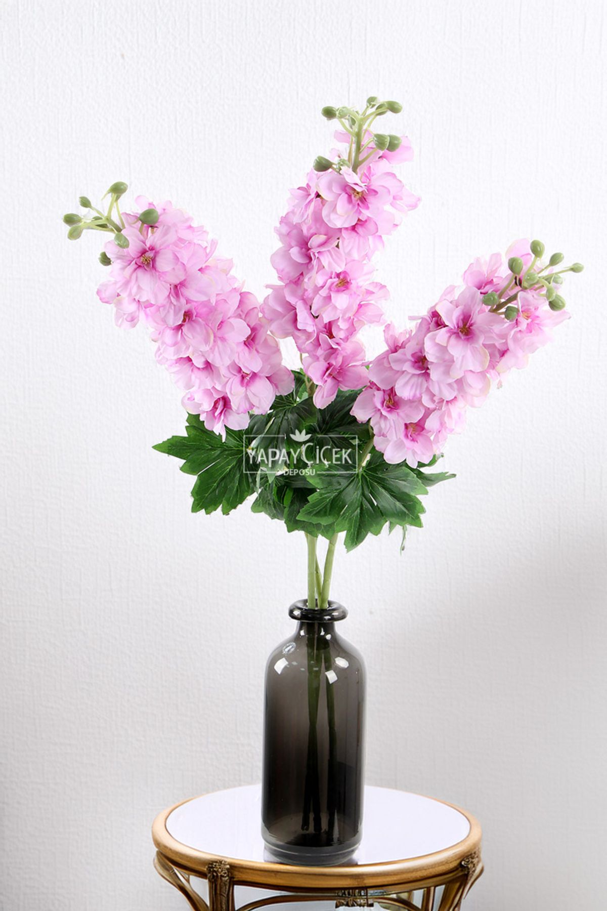 Yapay Çiçek Deposu Yapma Çiçek İri Dal Şebboy 87 cm Pembe