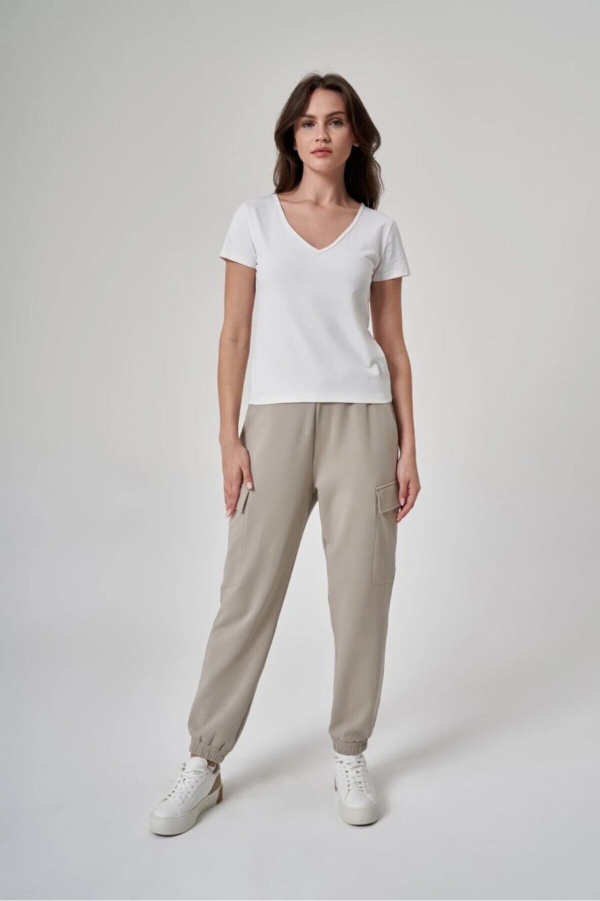 Exuma-Women's Sand Color Sweatpants 1528010-Kum 6