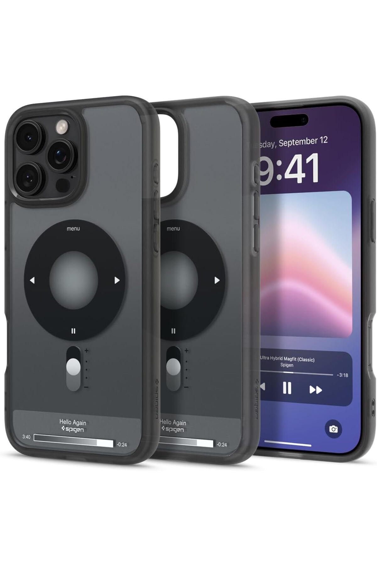 mazıdağı mazzıdağ iPhone 16 Pro Max Kılıf Ultra Hybrid MagFit MagSafe özellikli Classic Black - ACS08383