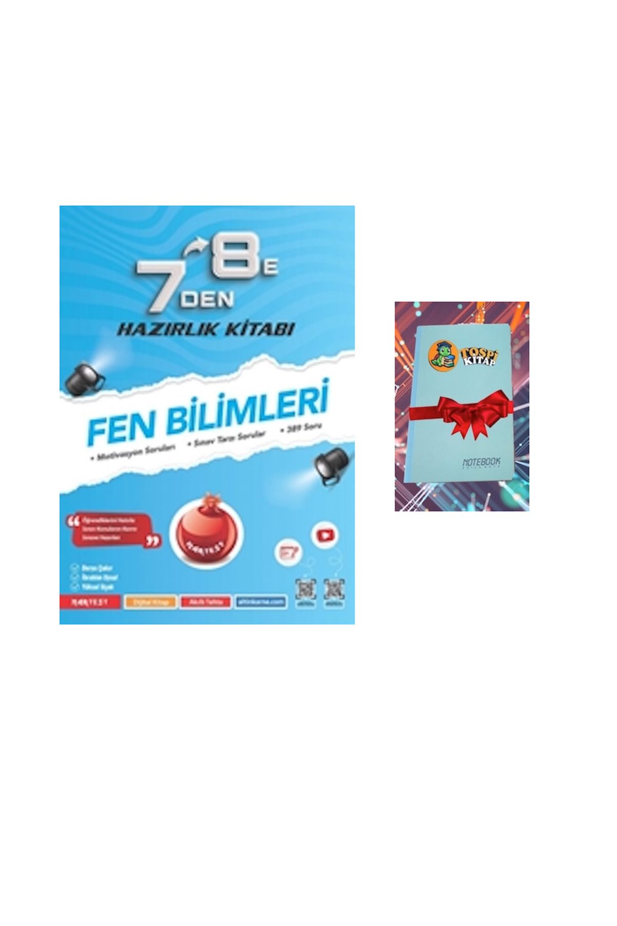 Nartest Yayınları 7 Den 8 E FEN BİLİMLERİ Hazırlık Kitabı ( NOT DEFTERİ HEDİYE)