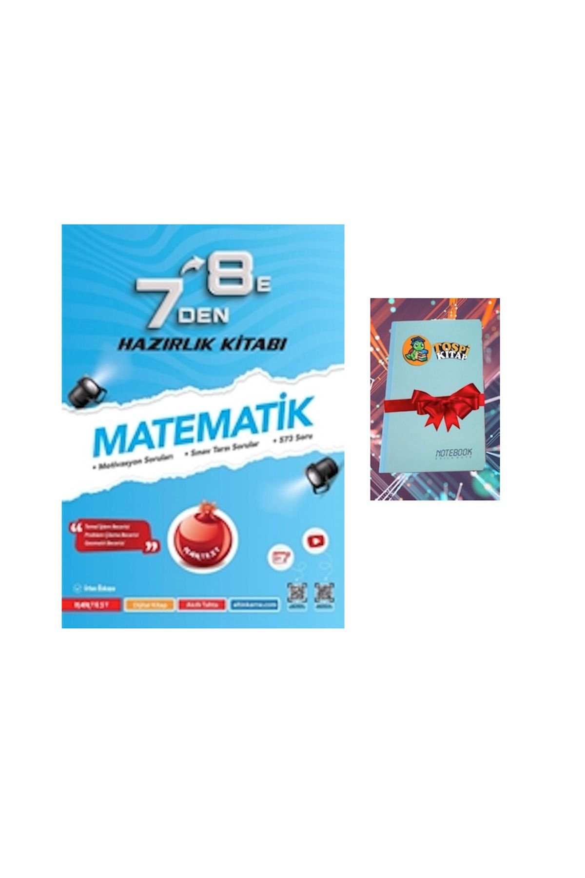 Nartest Yayınları 7 Den 8 E Matematik Hazırlık Kitabı ( NOT DEFTERİ HEDİYE)