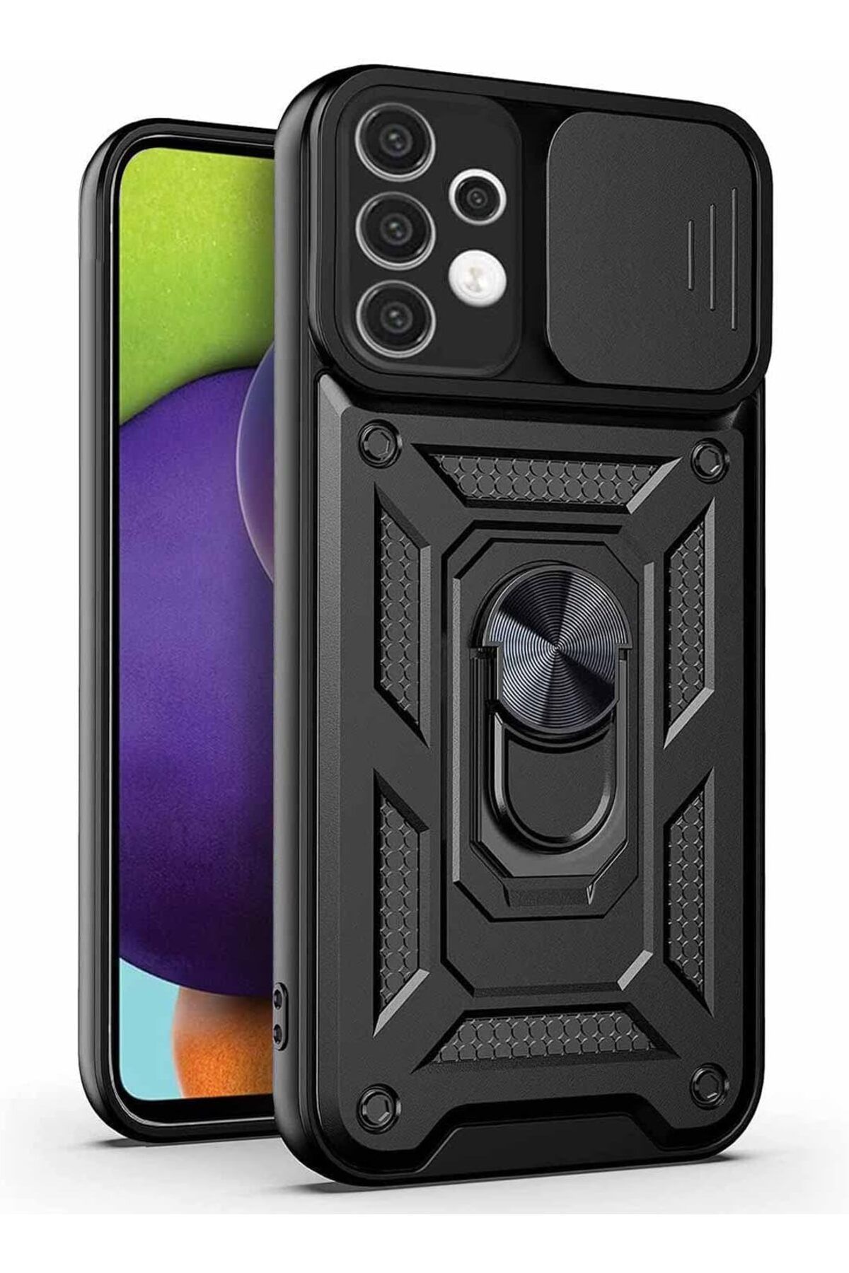 mazıdağı mazzıdağ Galaxy A52 için Kılıf Impact Resistant Siyah [Galaxy A52 ile Uyumlu Kılıf - Siyah] n