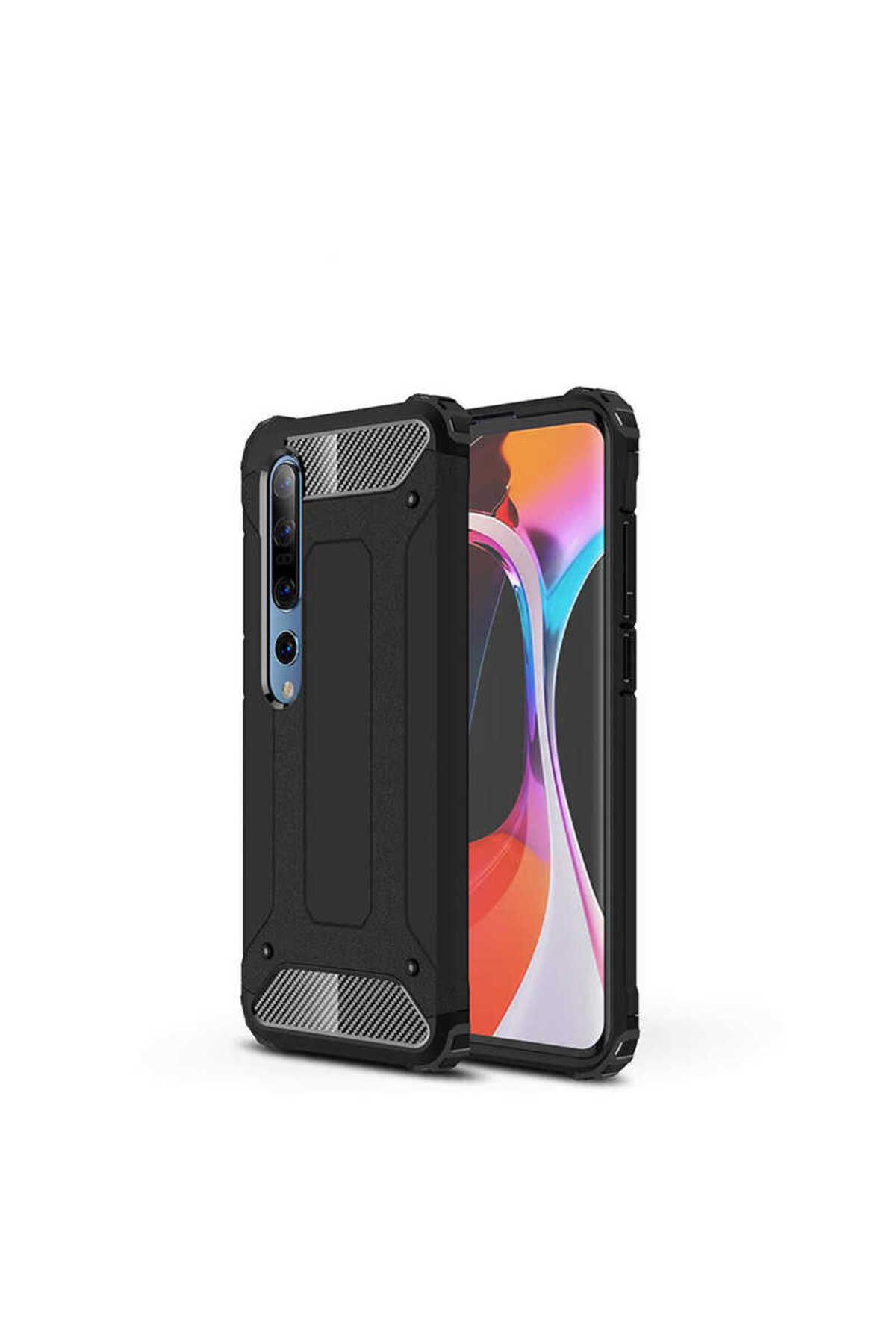 halkhouse Xiaomi Mi 10 Kılıf Zırh Tank Sert Korumalı Silikon Crash Silikon Kapak