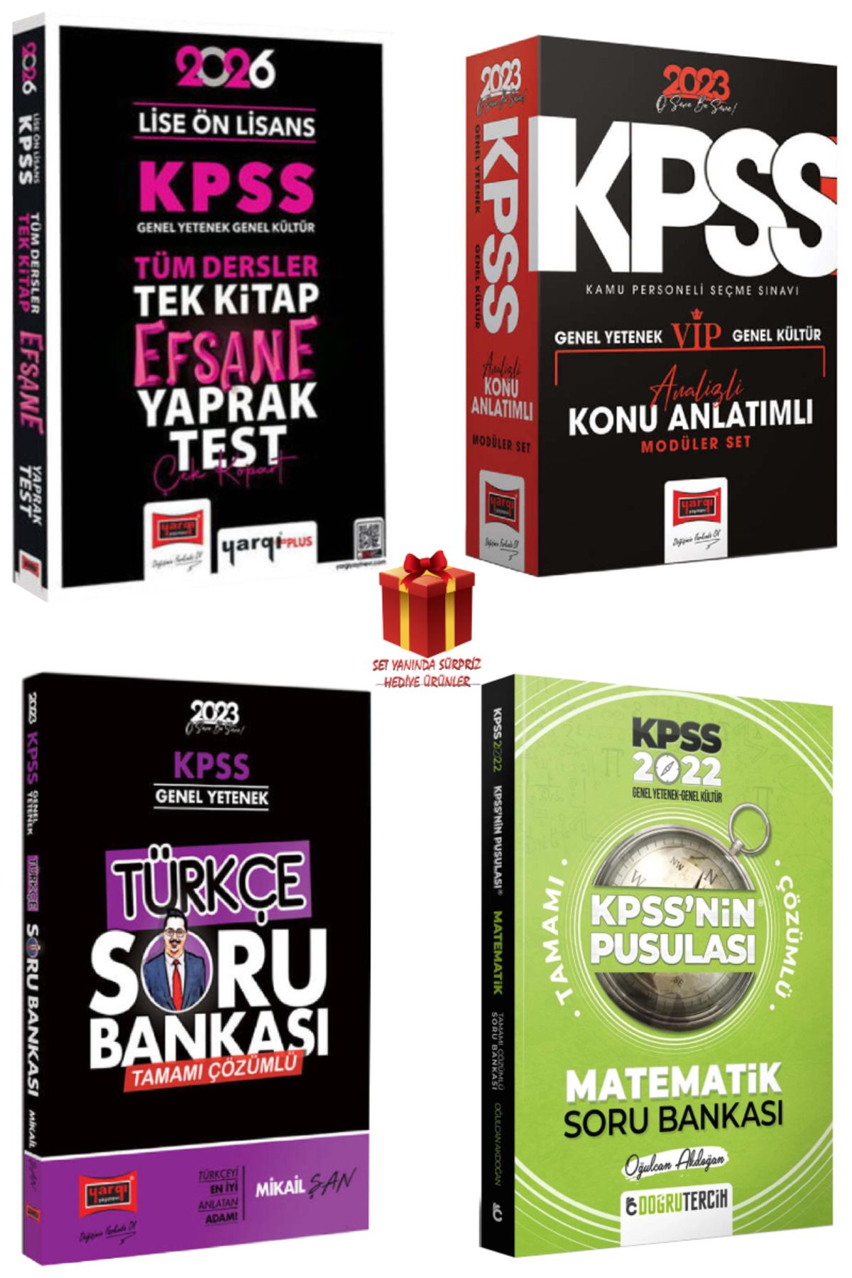 Yargı Yayınları 2026 KPSS Lise-Ön Lisans GY-GK Tek Kitap Yaprak Test+Konu Anlatımlı Modüler+Türkçe-Matematik Soru B.
