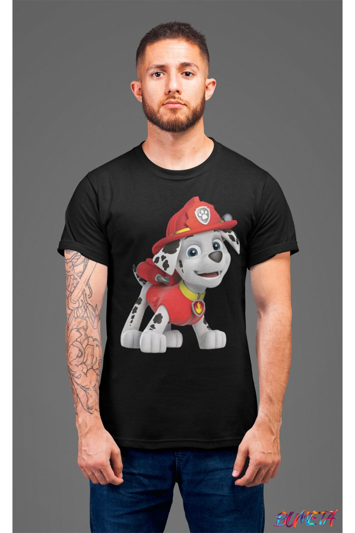 Bumeta Paw Petrol Marsal Karakter Characters Unisex Tişört T-Shirt