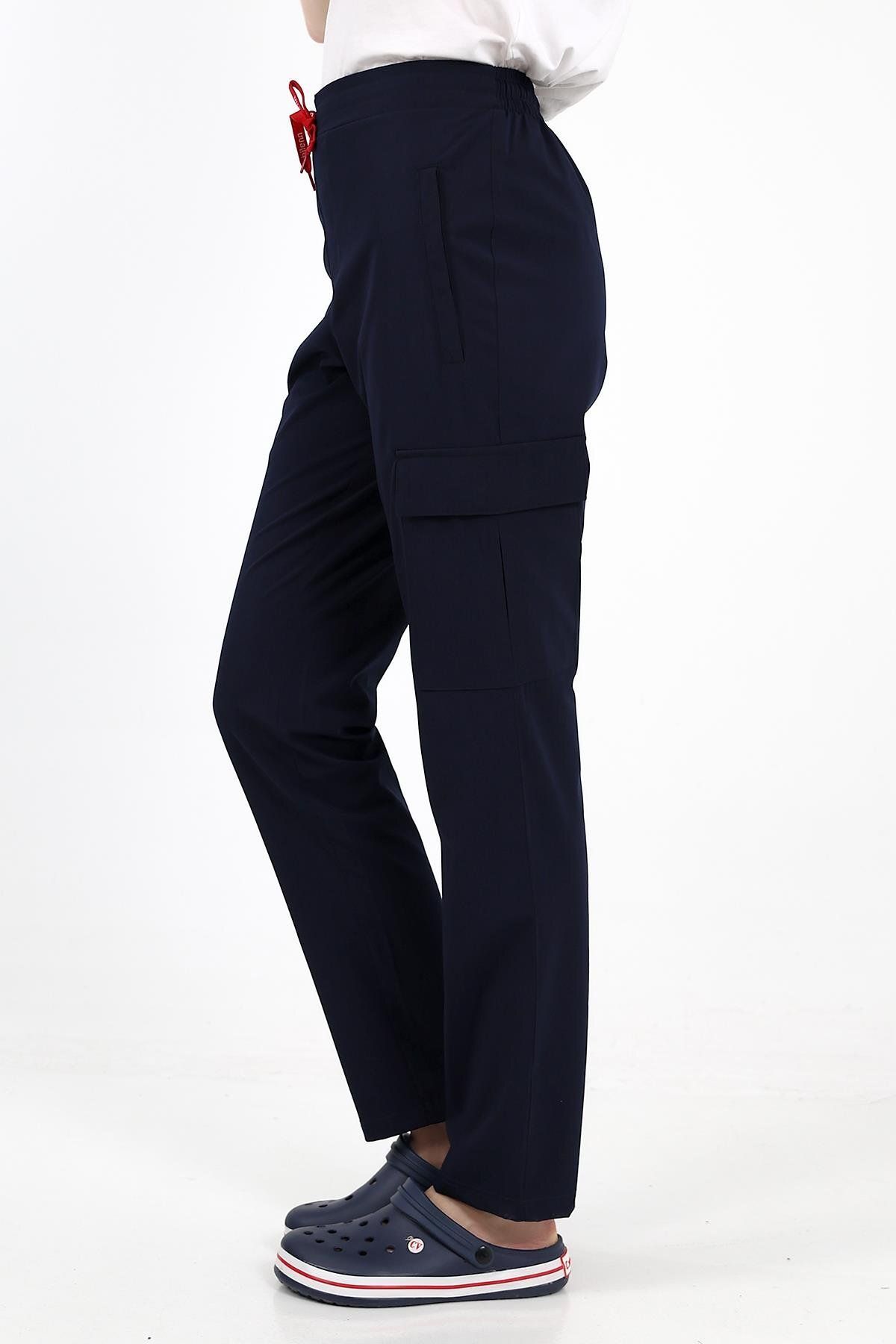 Bilenn Tekstil Comfort Düz Pantolon Unisex - Lacivert