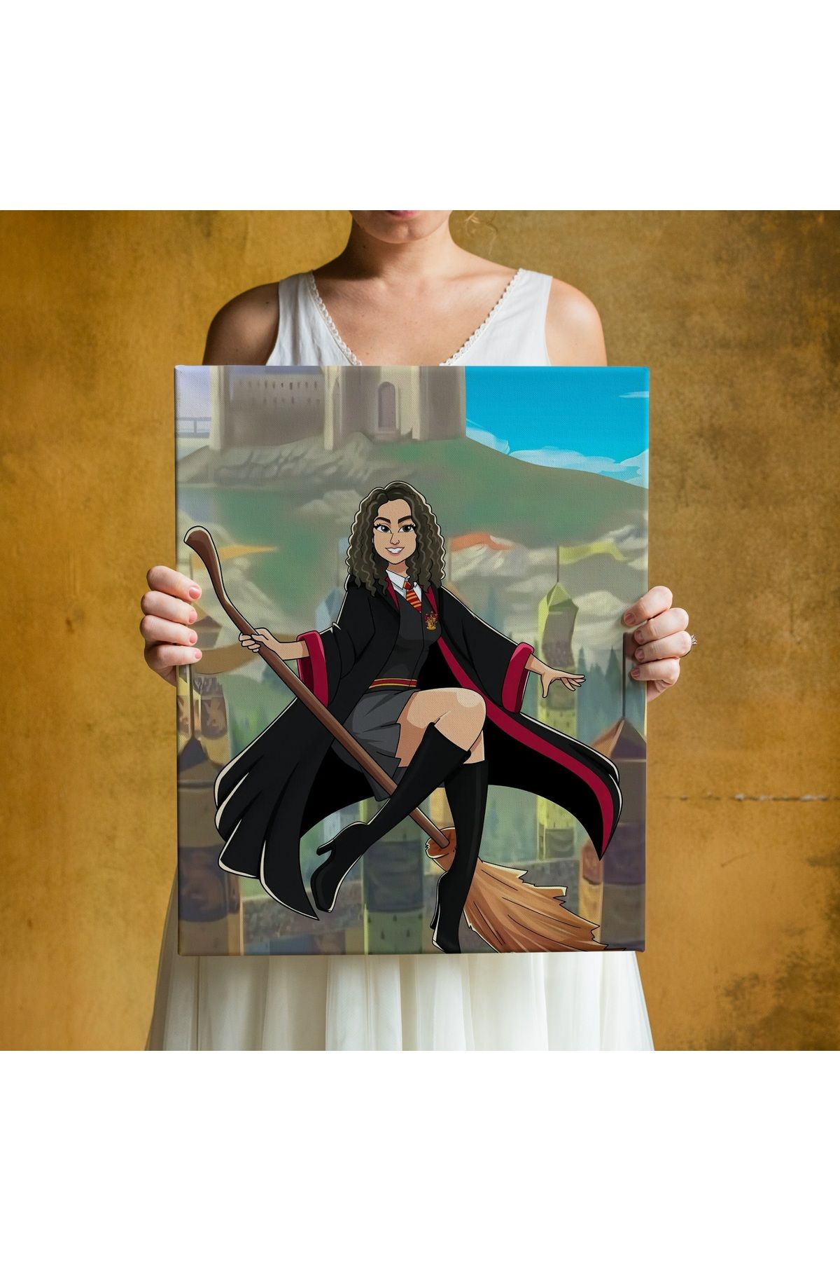 ÇELİKLER HEDİYE Kişiye Özel Karikatür Kanvas – Fotoğraftan Hazırlanan Hediye Tablo