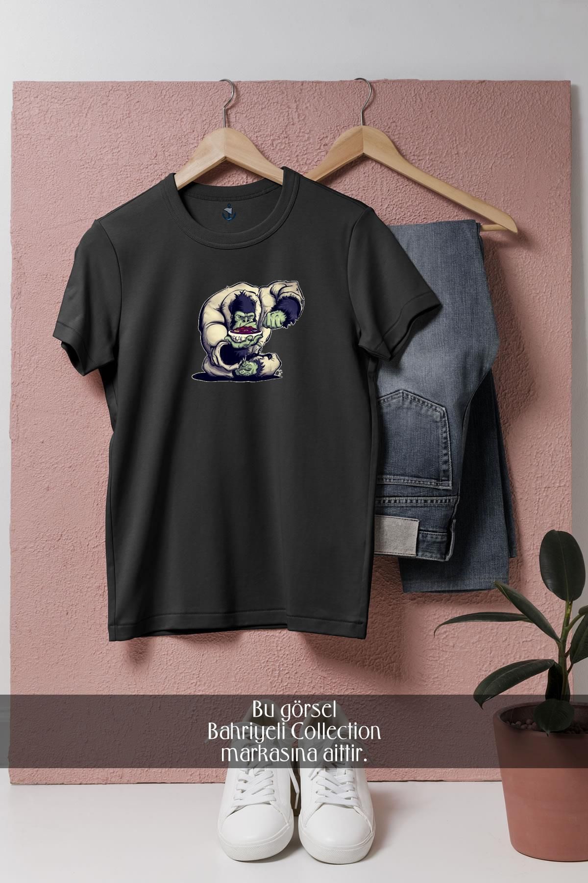 bahriyeli.jpeg Oversize Gorilla Brazilian Jiu-Jitsu Gi Tasarımlı Unisex T-Shirt