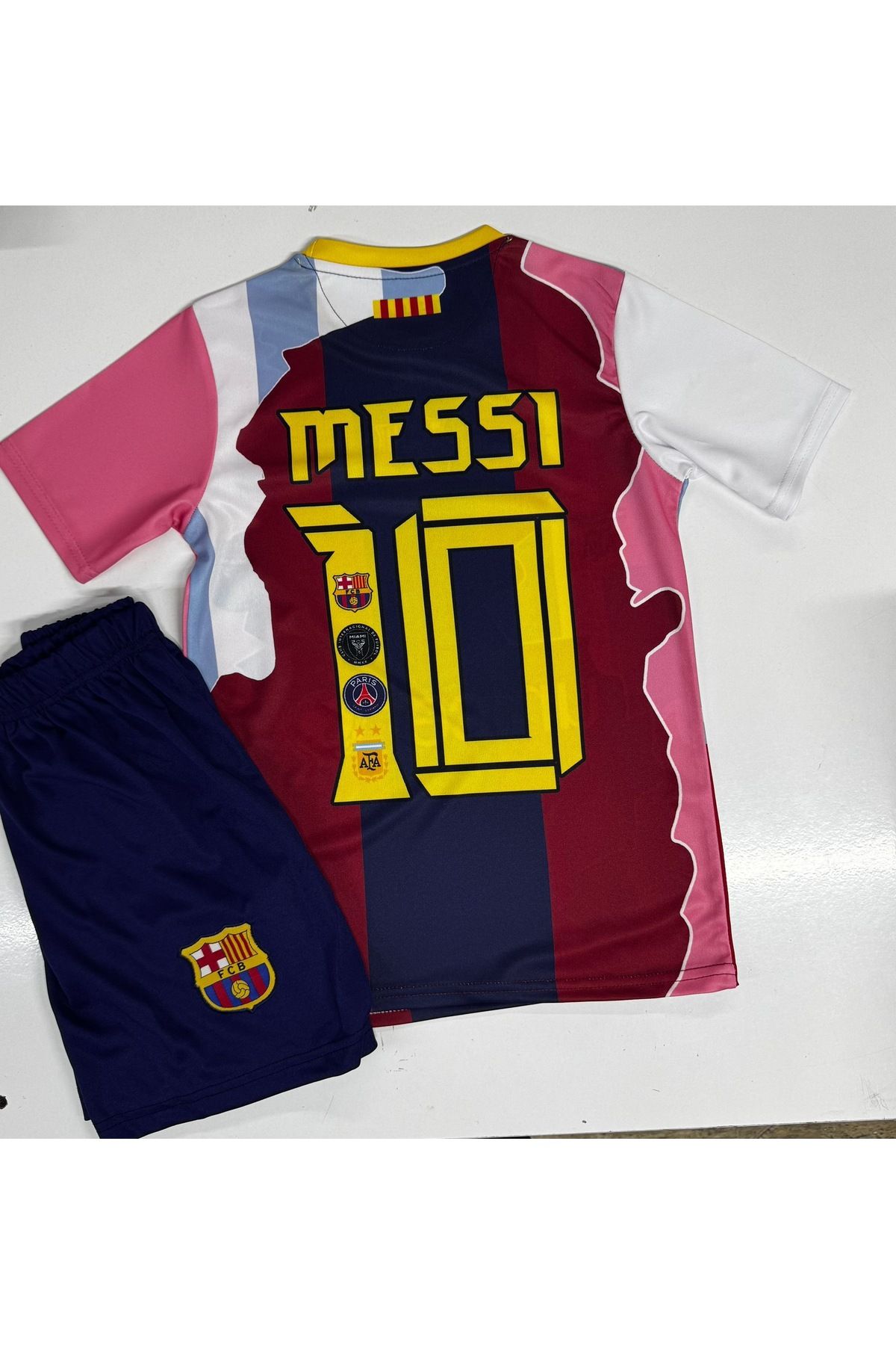 HS HAKAN SPOR Lionel Messi 10 Tasarım Çocuk Form T-shirt