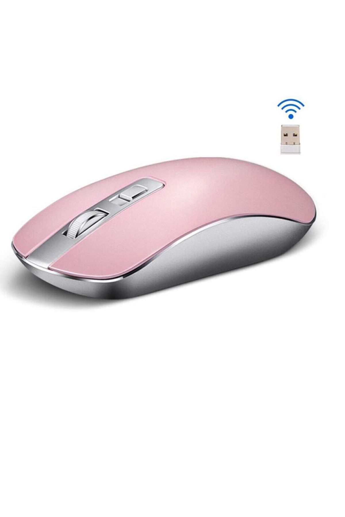 HP S4000 Wireless Kablosuz Sessiz Mouse Pembe-Gri