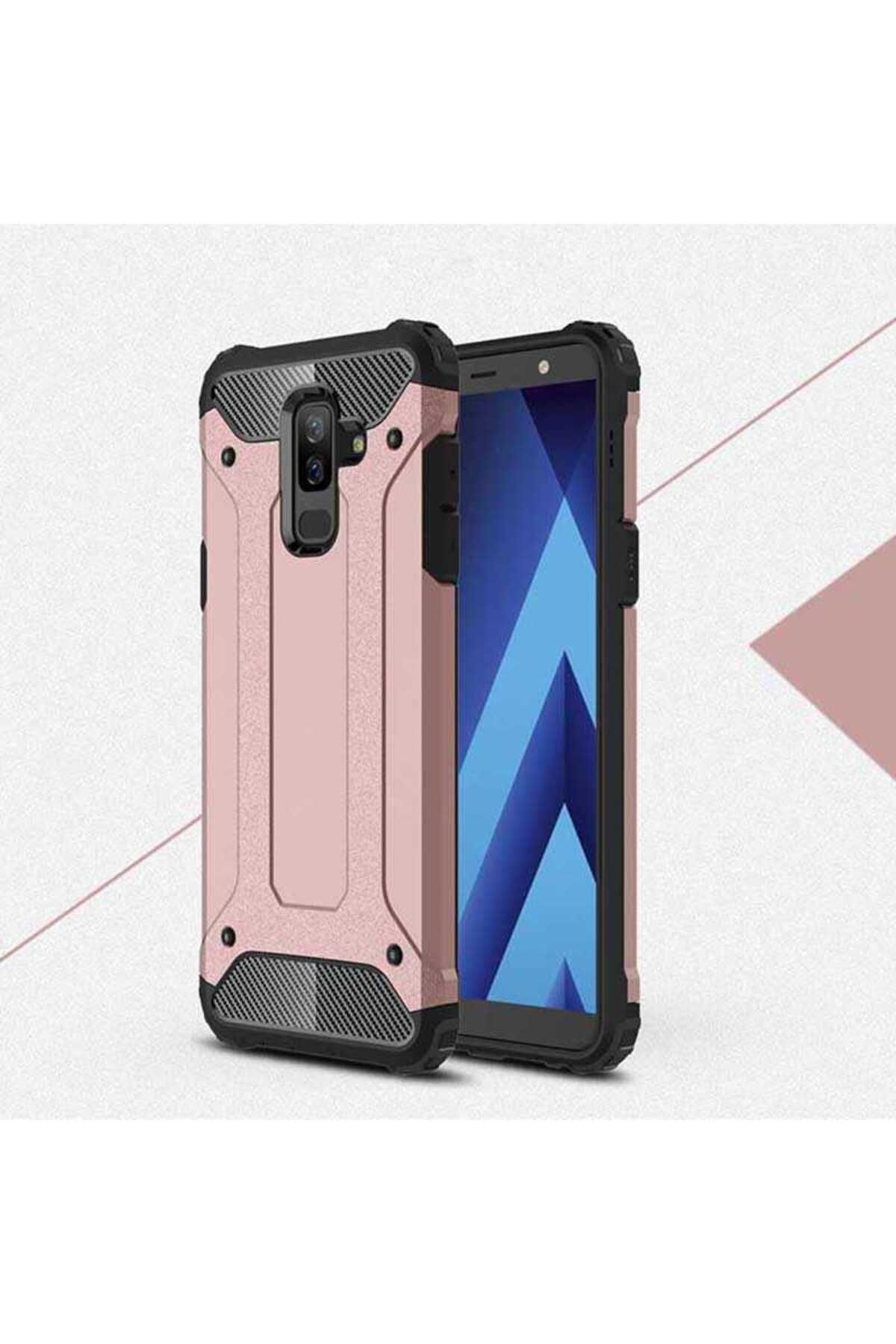 halkhouse Galaxy J8 Kılıf Zırh Tank Sert Korumalı Silikon Crash Silikon Kapak