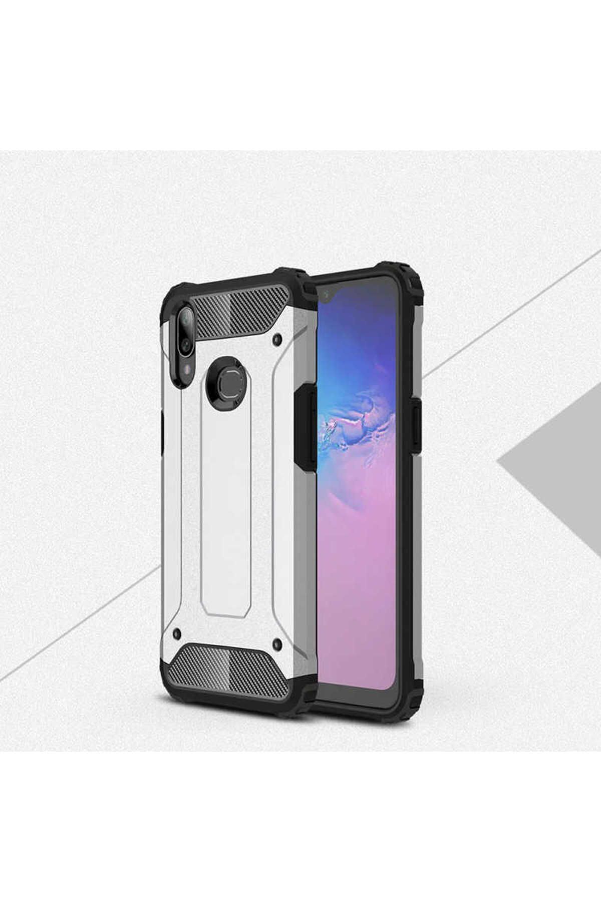 halkhouse Galaxy A10S Kılıf Zırh Tank Sert Korumalı Silikon Crash Silikon Kapak