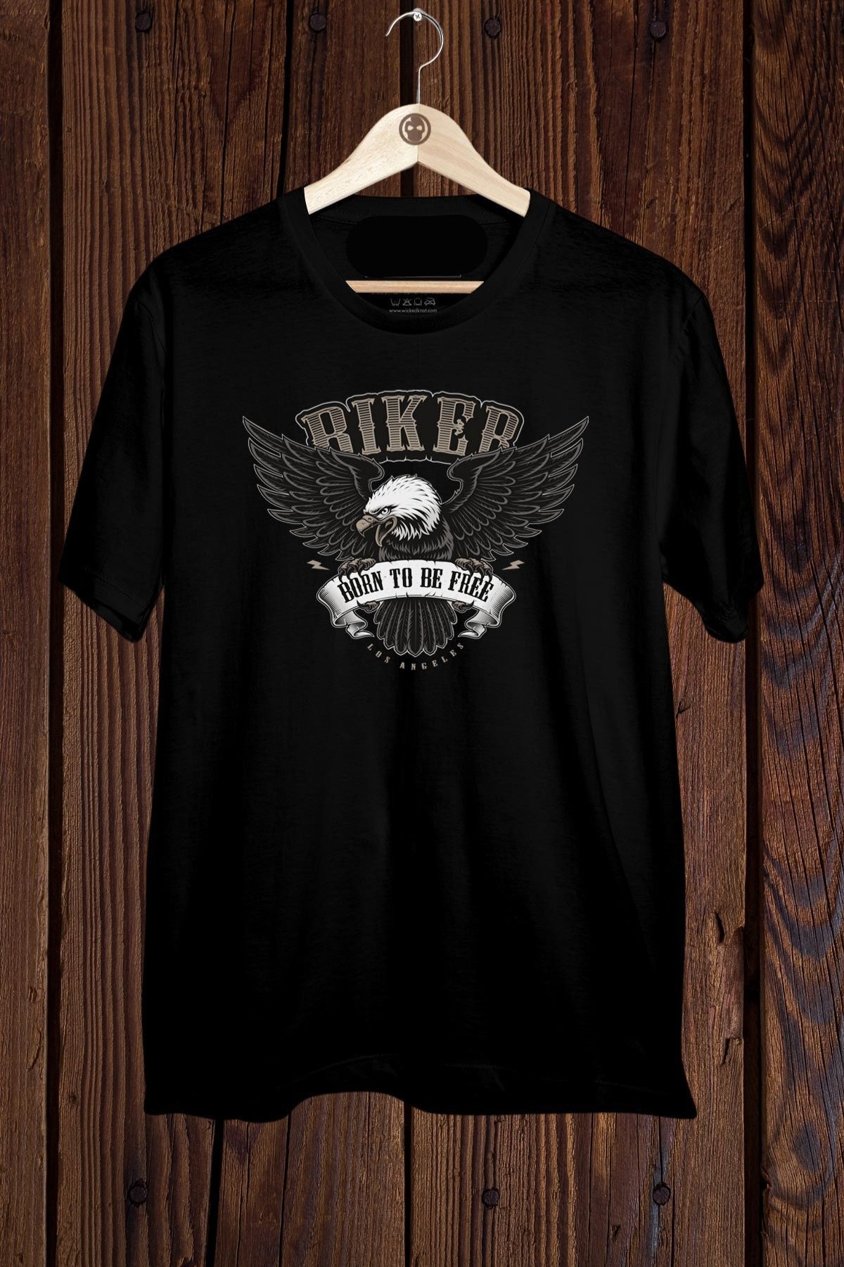 Wish BF Riker Born to Be Free Baskılı Oversize T-shirt