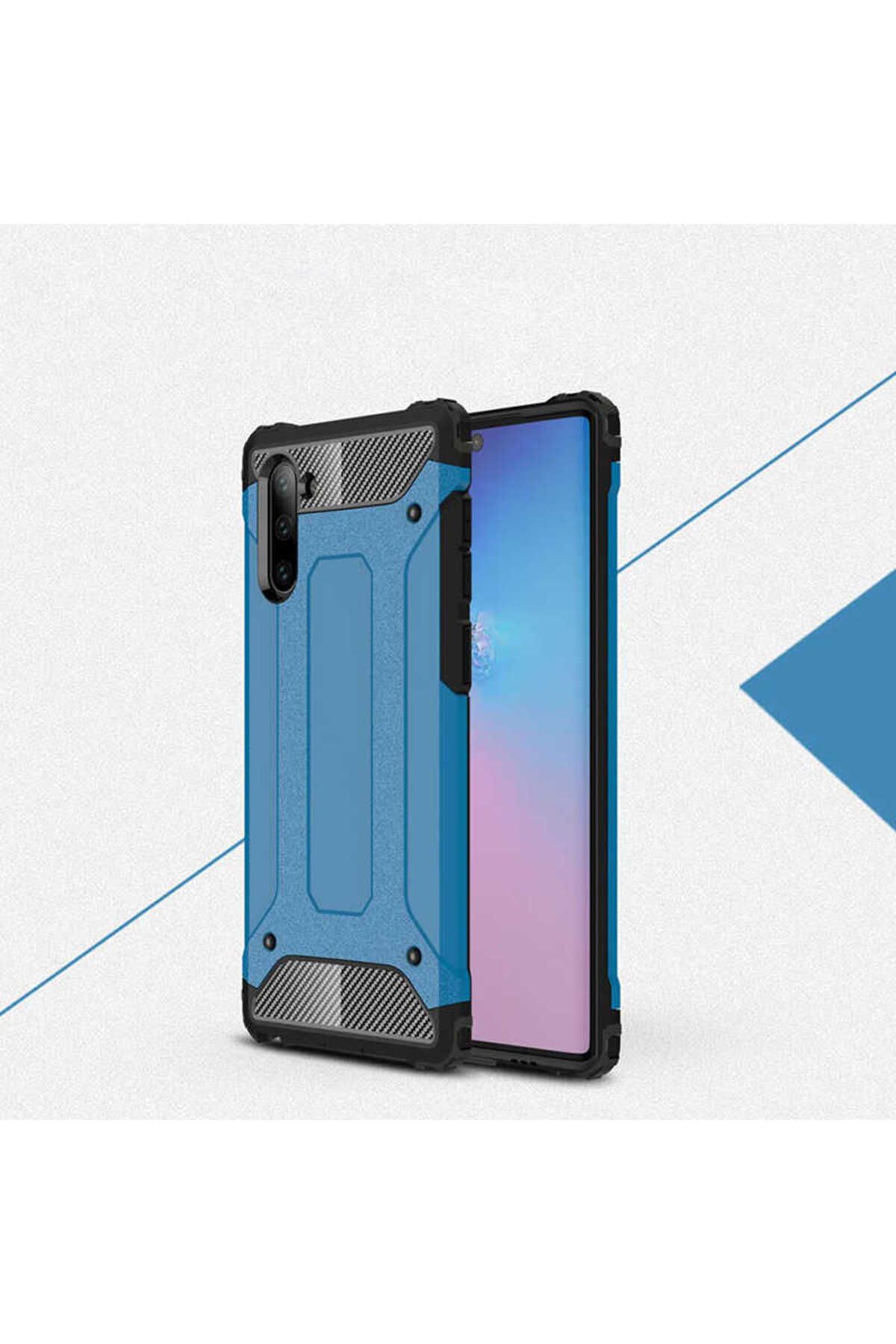 halkhouse Galaxy Note 10 Kılıf Zırh Tank Sert Korumalı Silikon Crash Silikon Kapak