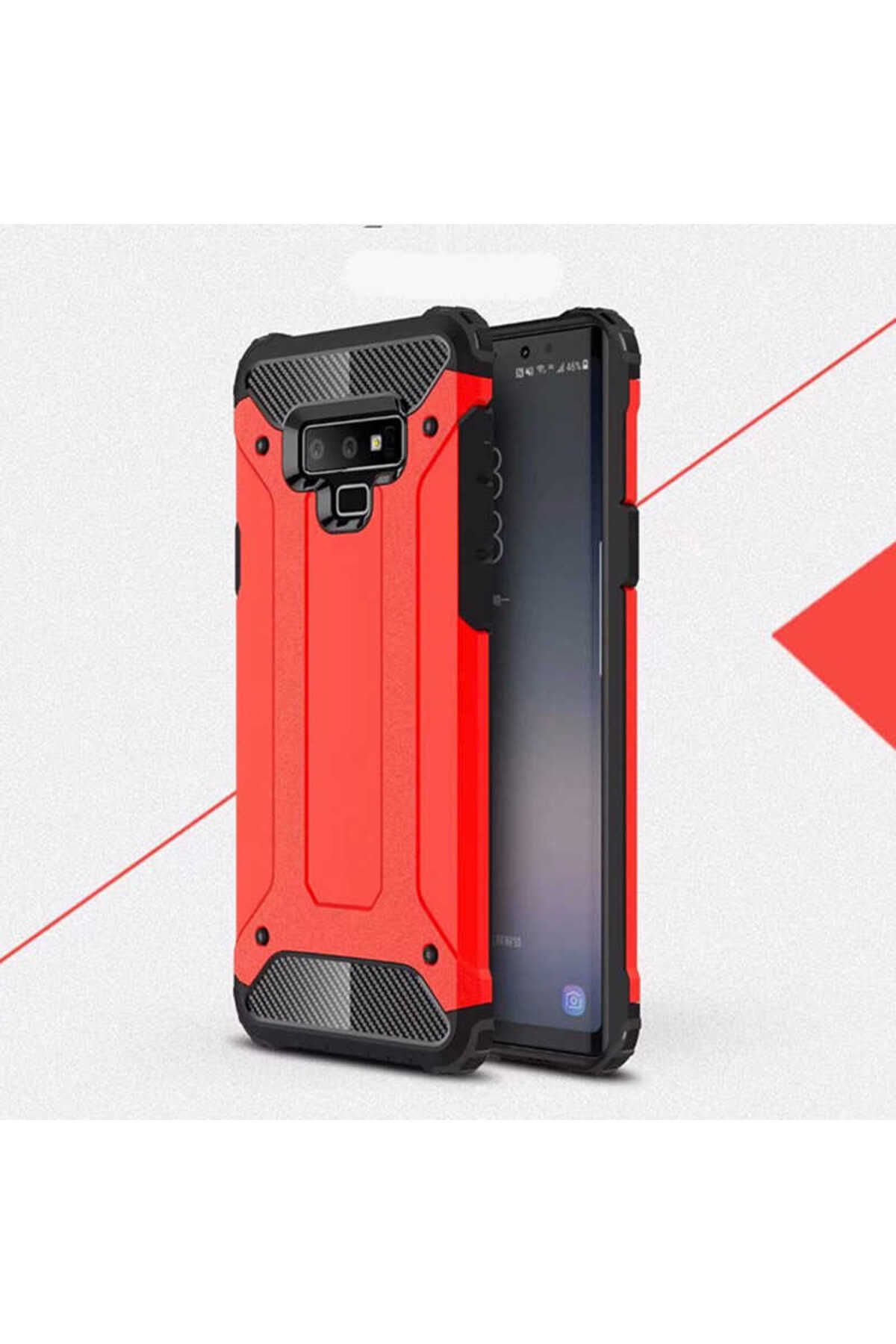 halkhouse Galaxy Note 9 Kılıf Zırh Tank Sert Korumalı Silikon Crash Silikon Kapak