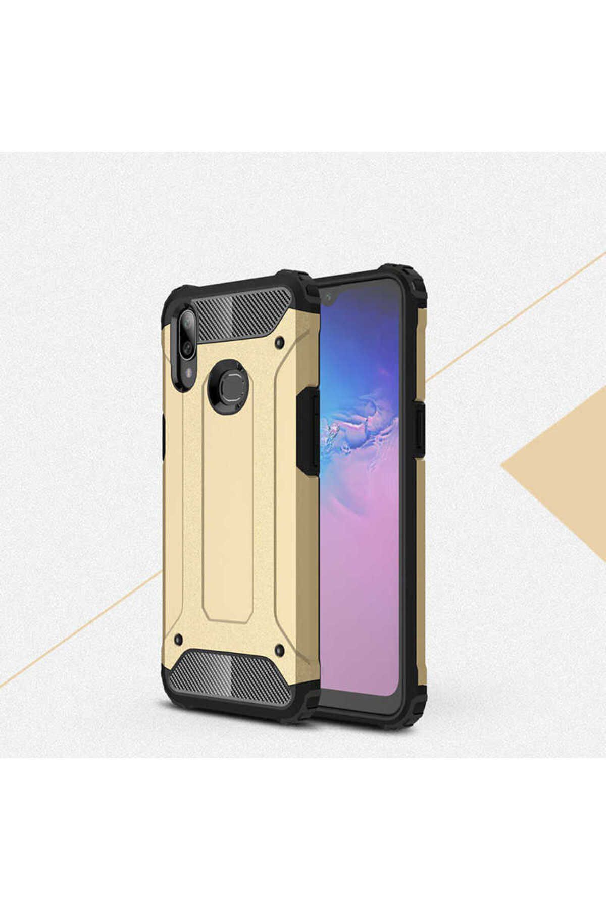 halkhouse Galaxy A10S Kılıf Zırh Tank Sert Korumalı Silikon Crash Silikon Kapak