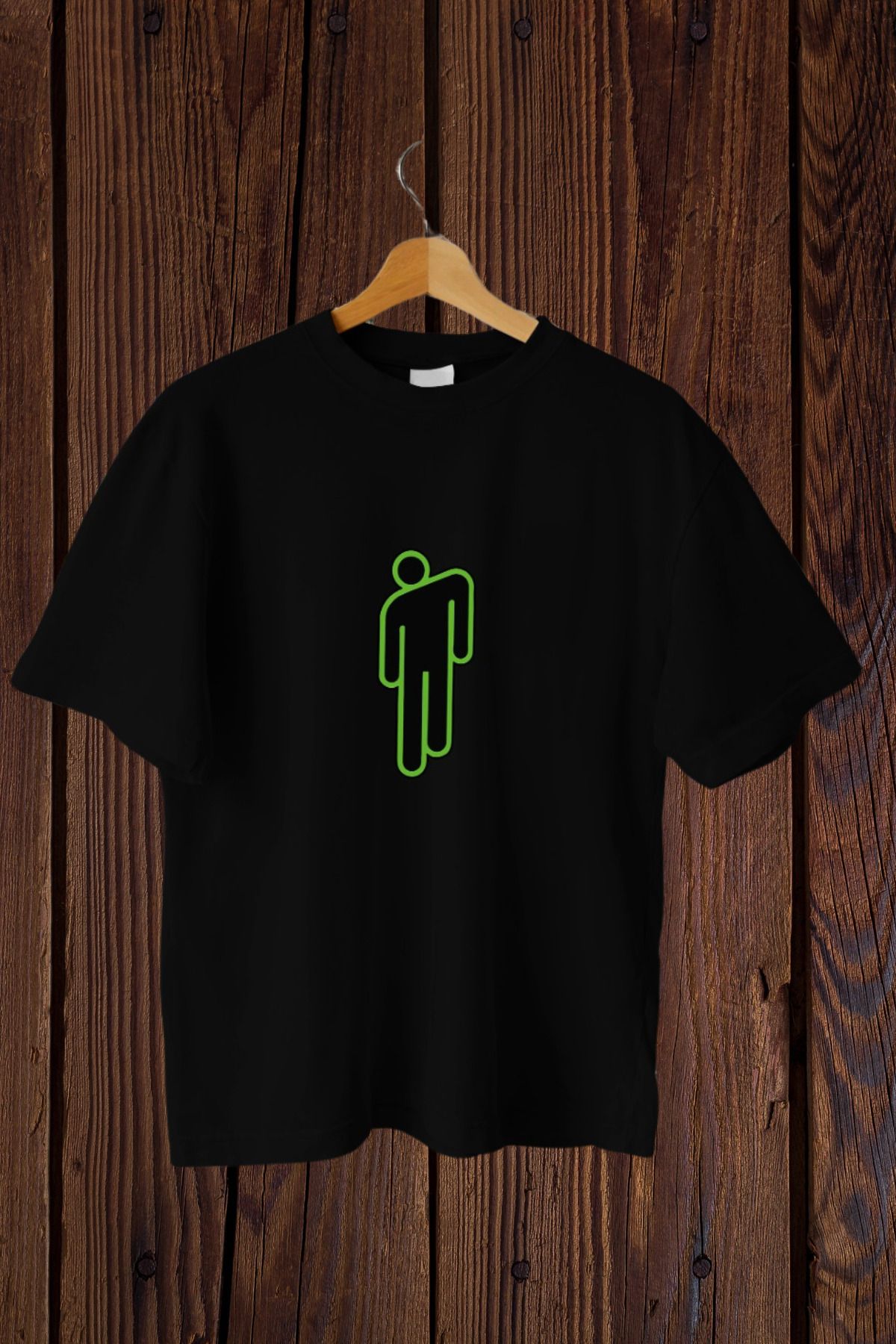 Wish BF Minimalist Figure Baskılı Oversize T-shirt