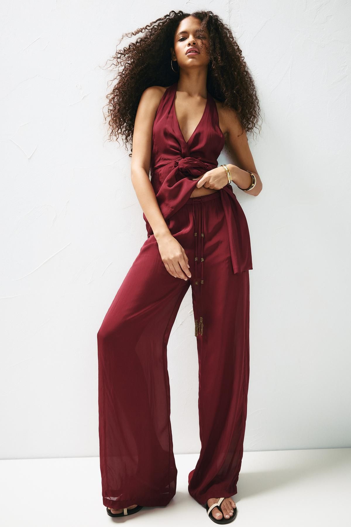 Pull & Bear Boncuklu jogger pantolon