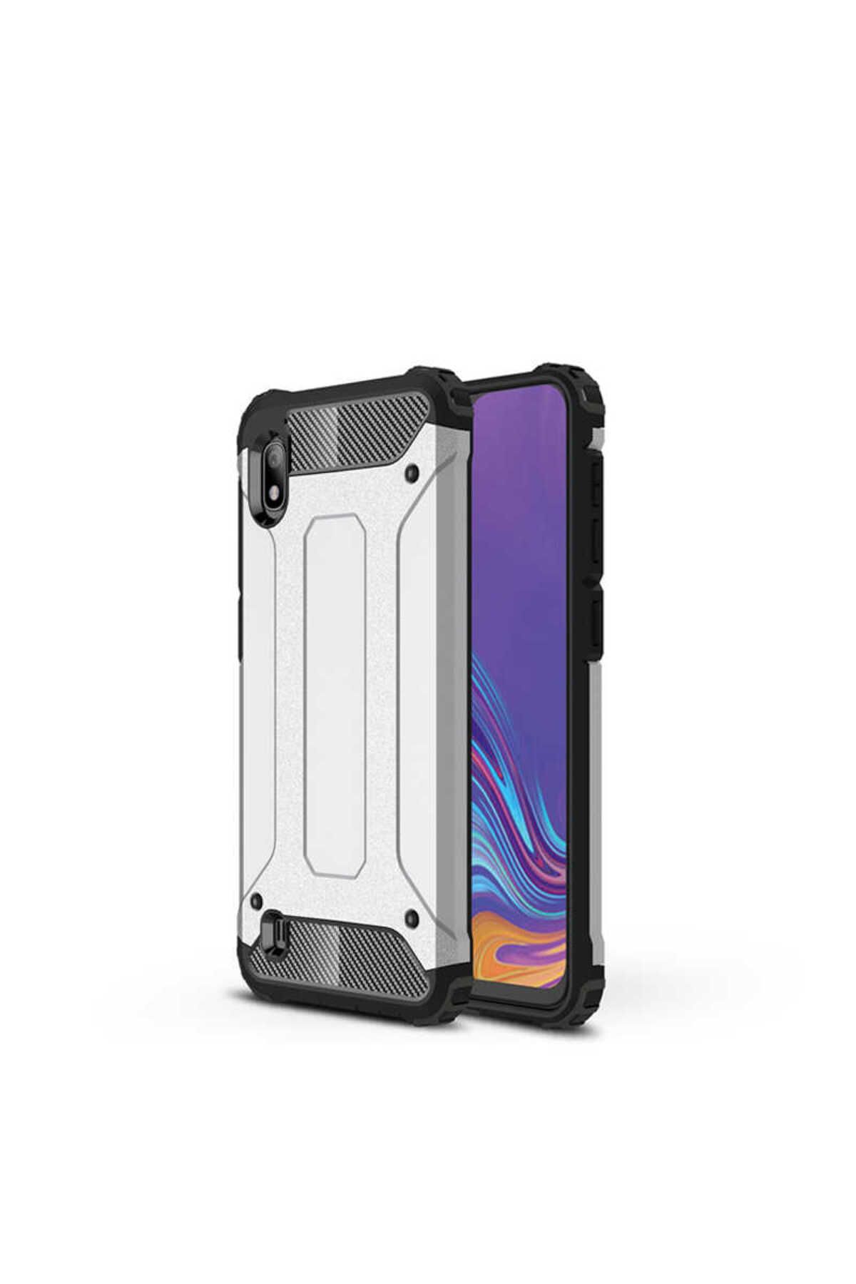 halkhouse Galaxy A10 Kılıf Zırh Tank Sert Korumalı Silikon Crash Silikon Kapak