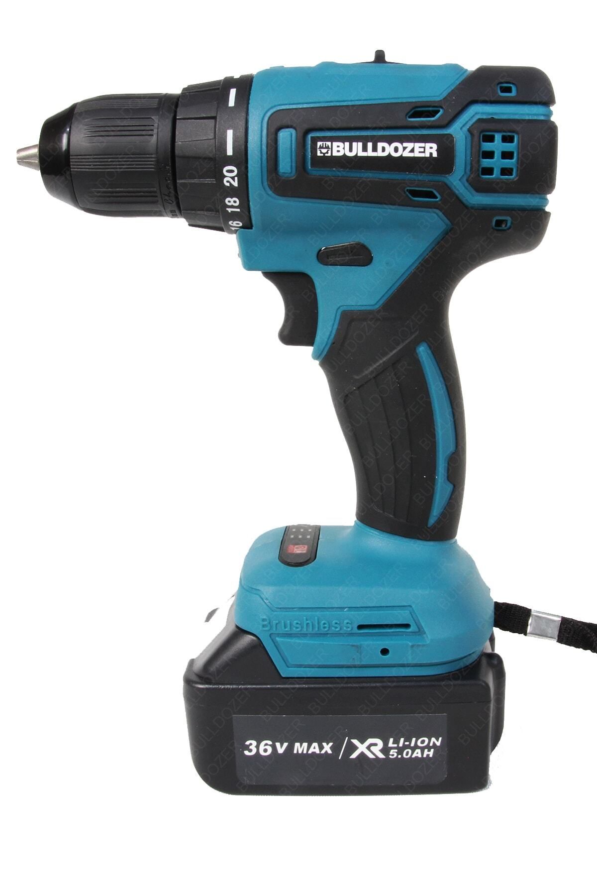 Elioure Güçlü Akülü Vidalama Matkap 24V 13mm Metal Mandren Çift Pil, dayanıklı ve pratik kullanım