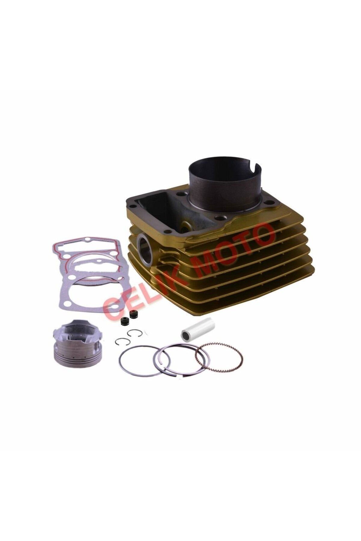 ÇELİKMOTO CG 150-200 SILINDIR SARI KOMPLE 15 PERNO [65,5 mm] [YUK:69 mm] #52688