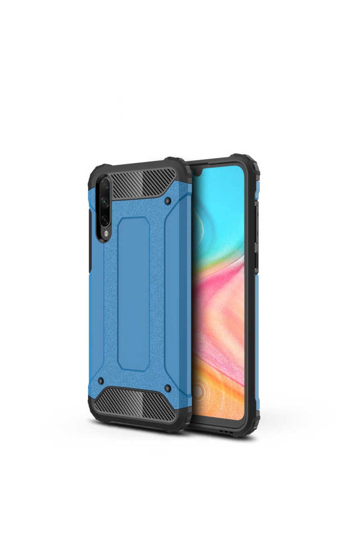 halkhouse Huawei Honor 20 Lite Kılıf Zırh Tank Sert Korumalı Silikon Crash Silikon Kapak