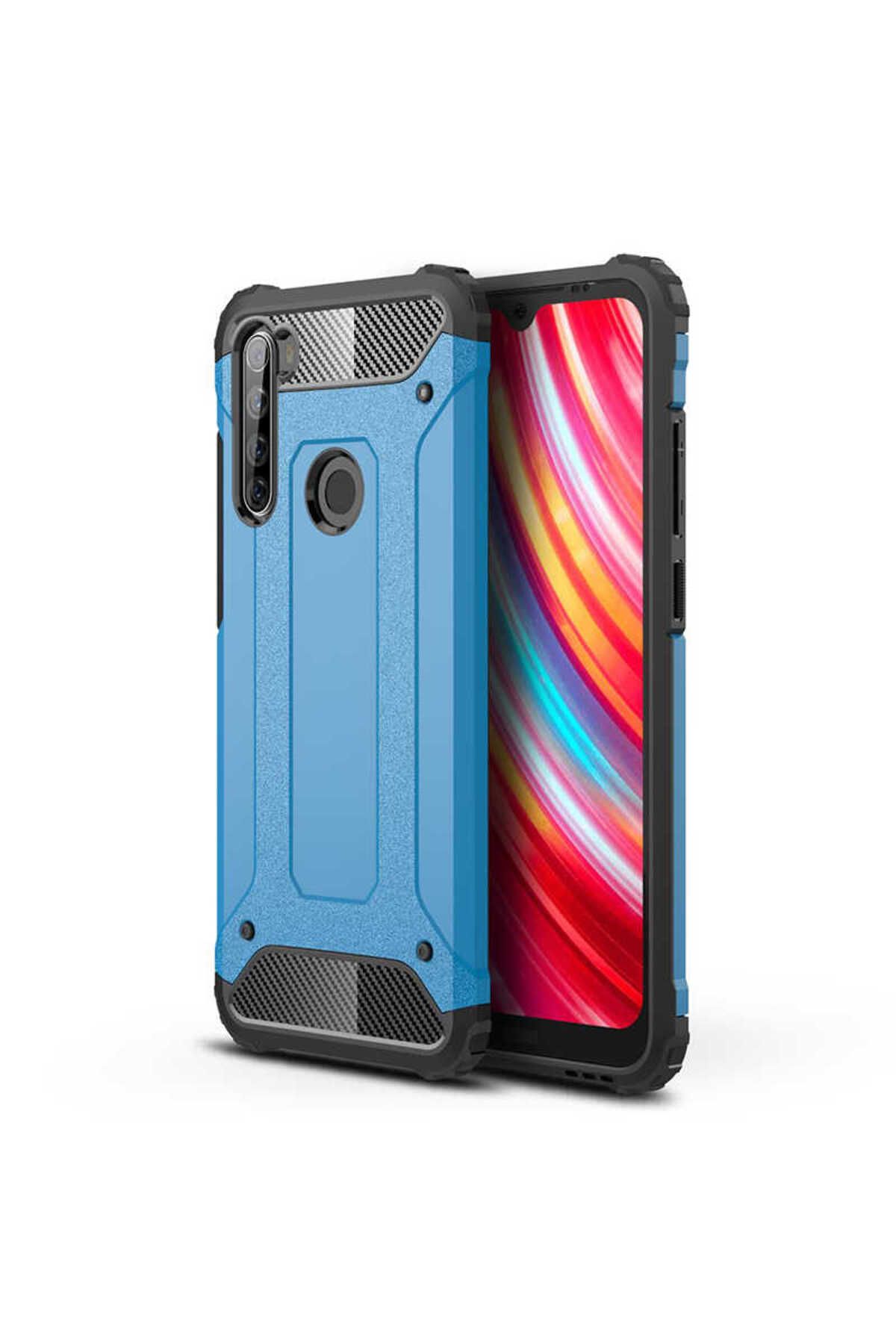 halkhouse Xiaomi Redmi Note 8T Kılıf Zırh Tank Sert Korumalı Silikon Crash Silikon Kapak