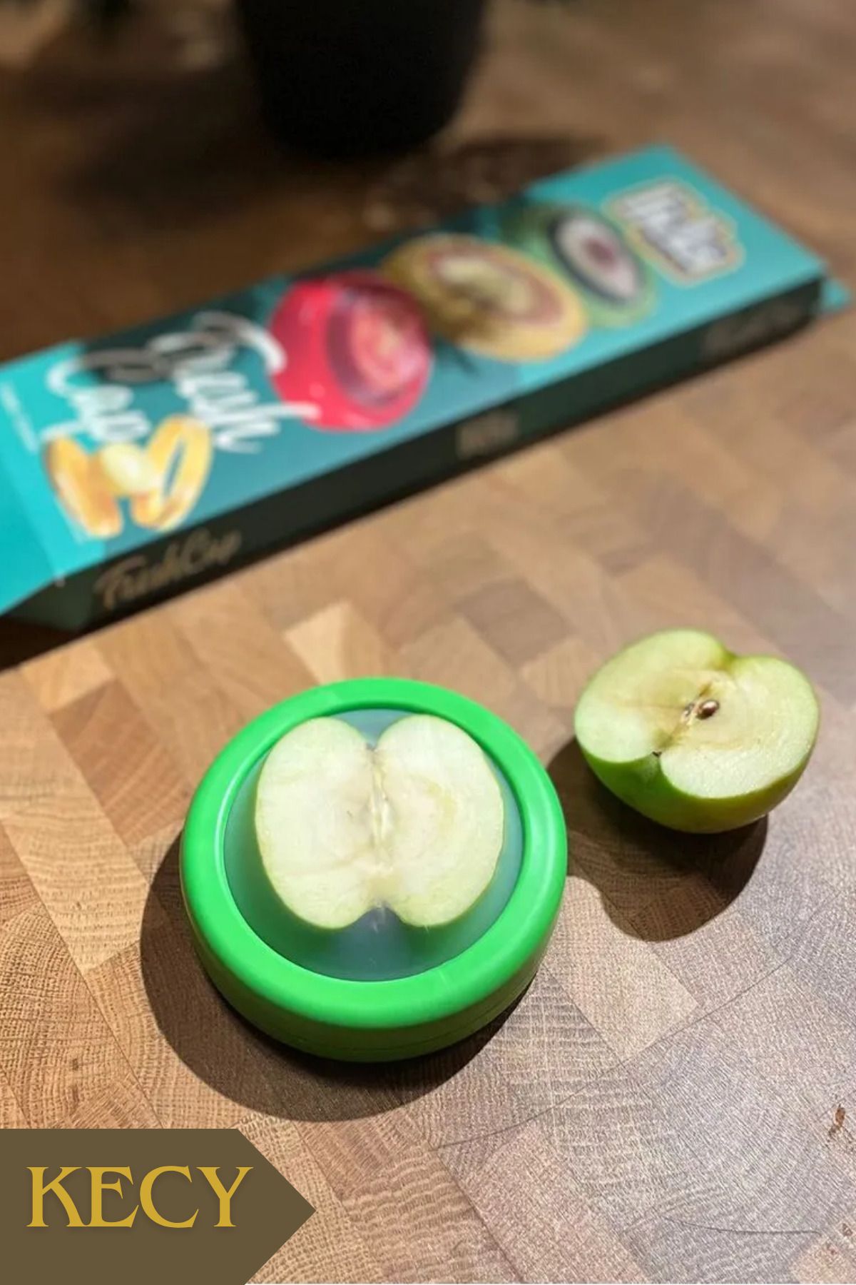 KECY FreshCap 6'lı Saklama Kabı Yarım Meyve Sebze Soğan Limon Domates Saklama Kabı Esnek Vakumlu Silikon