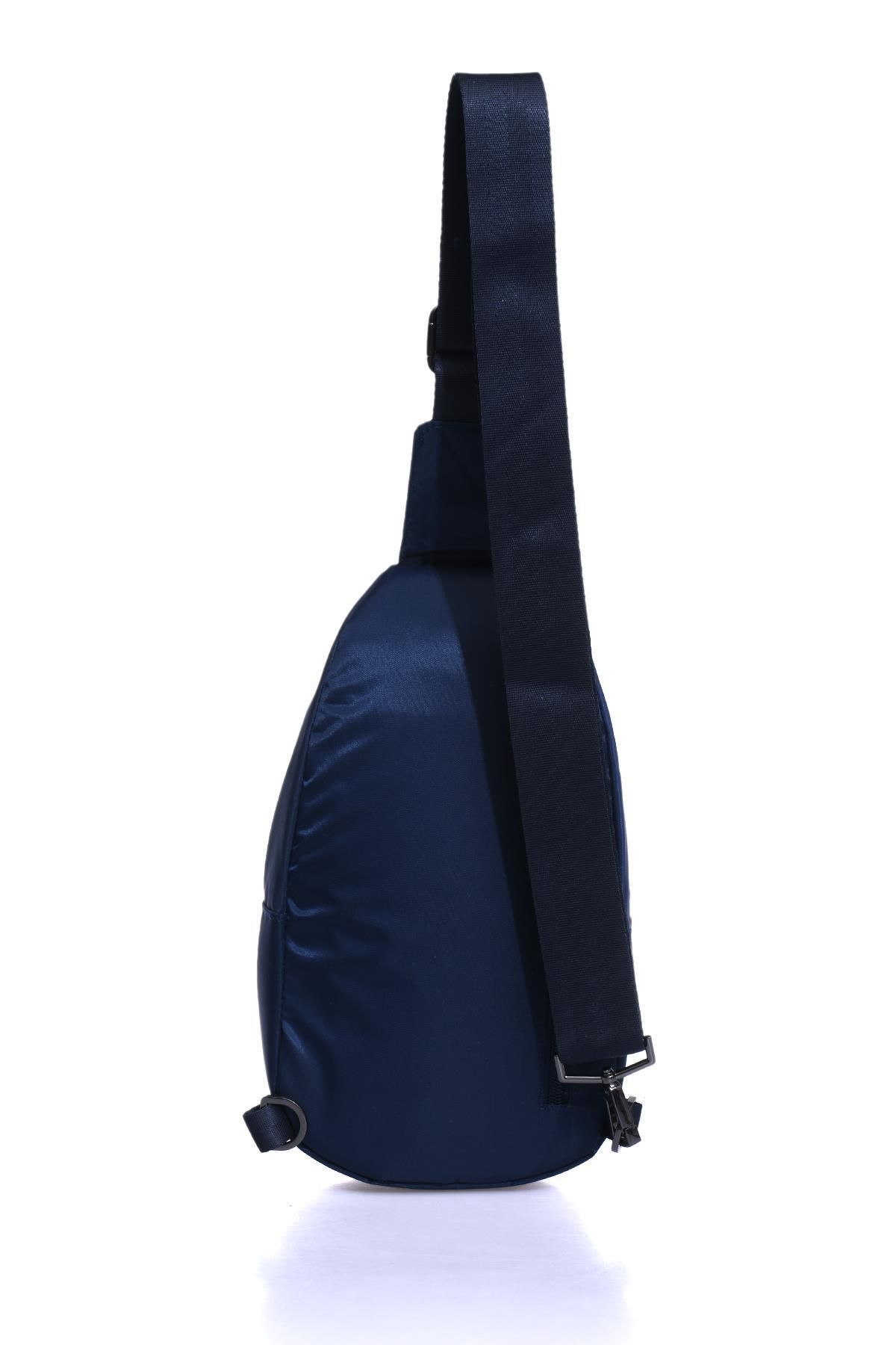 کیف شانه ای آبی مردانه و زنانه کیسه بدنه یونیسکس سرمه‌ای Pleur22461 U.S. Polo Assn.