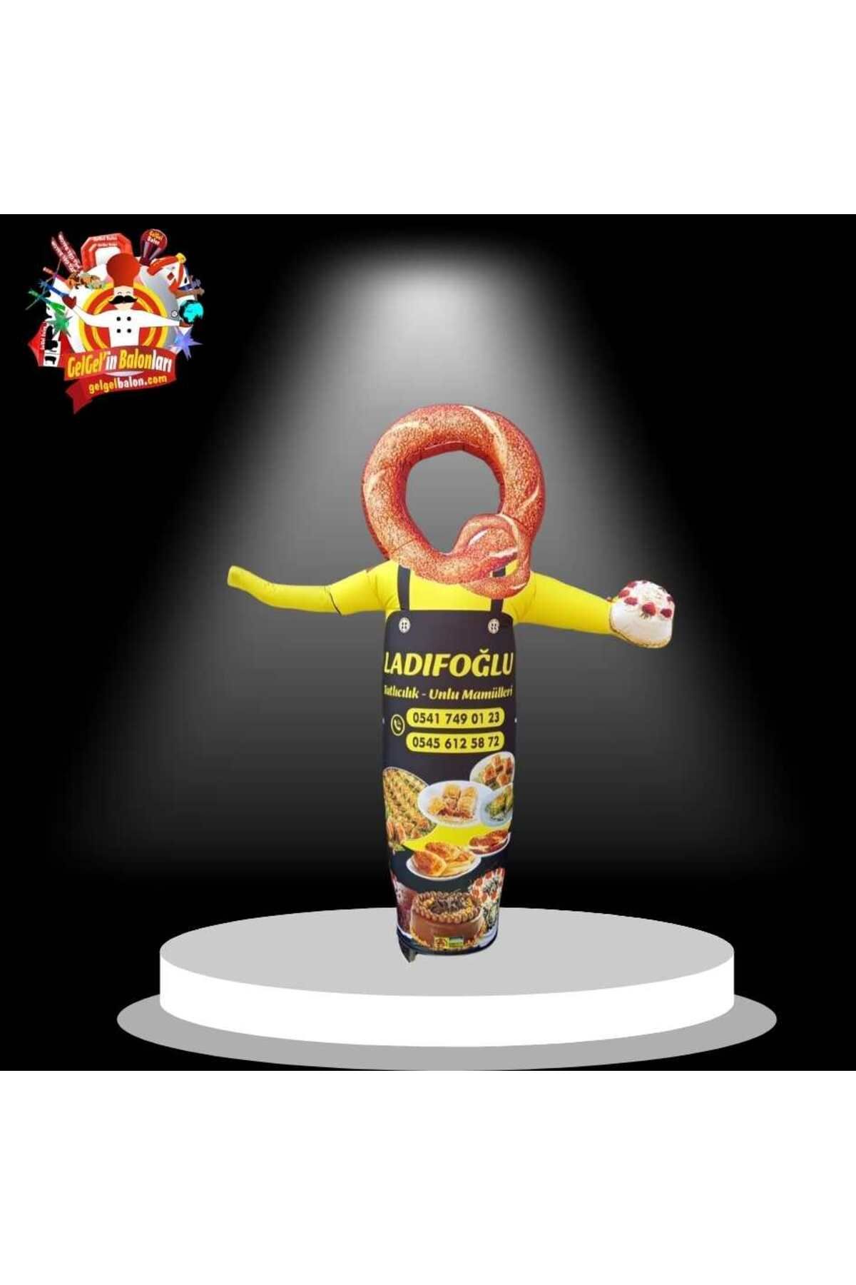 Gel Gel Balon KİŞİYE ÖZEL TASARIM VE BASKILAR İLE 3 METRE BOYUNDA ÇELİK KAZAN ALT TABLA LED IŞIKLI REKLAM BALONU