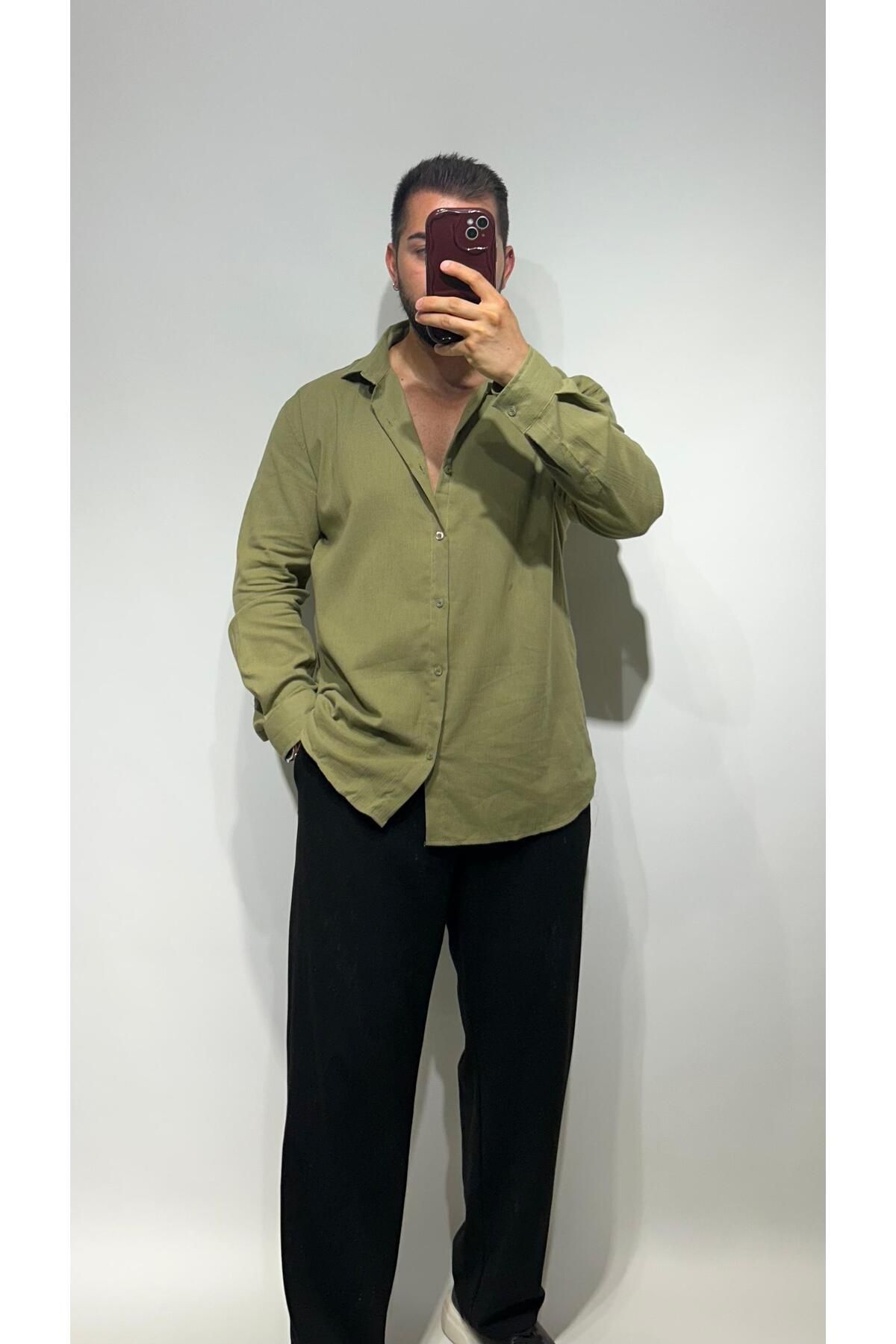 ensbutik Oversize Krinkıl Gömlek