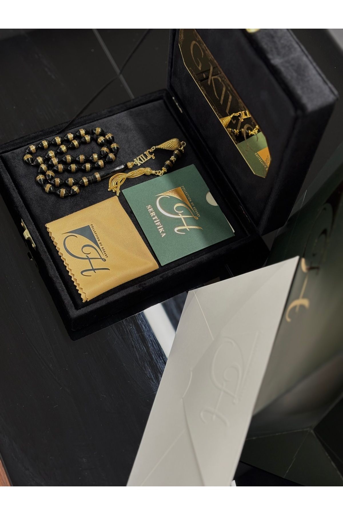 COLLECTION OF ROSARY SERTİFİKALI ÖZEL SERİ ÖZEL İŞÇİLİKLİ FULL SET KUKA TESBİH