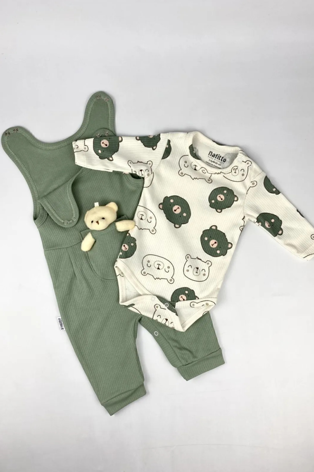 Genel Markalar Oyuncak Ayılı Bebek Tulum - Zıbın ve Tulum – 3-6-9 Ay Bebek Giyim fotoğrafı 3 (önizleme)