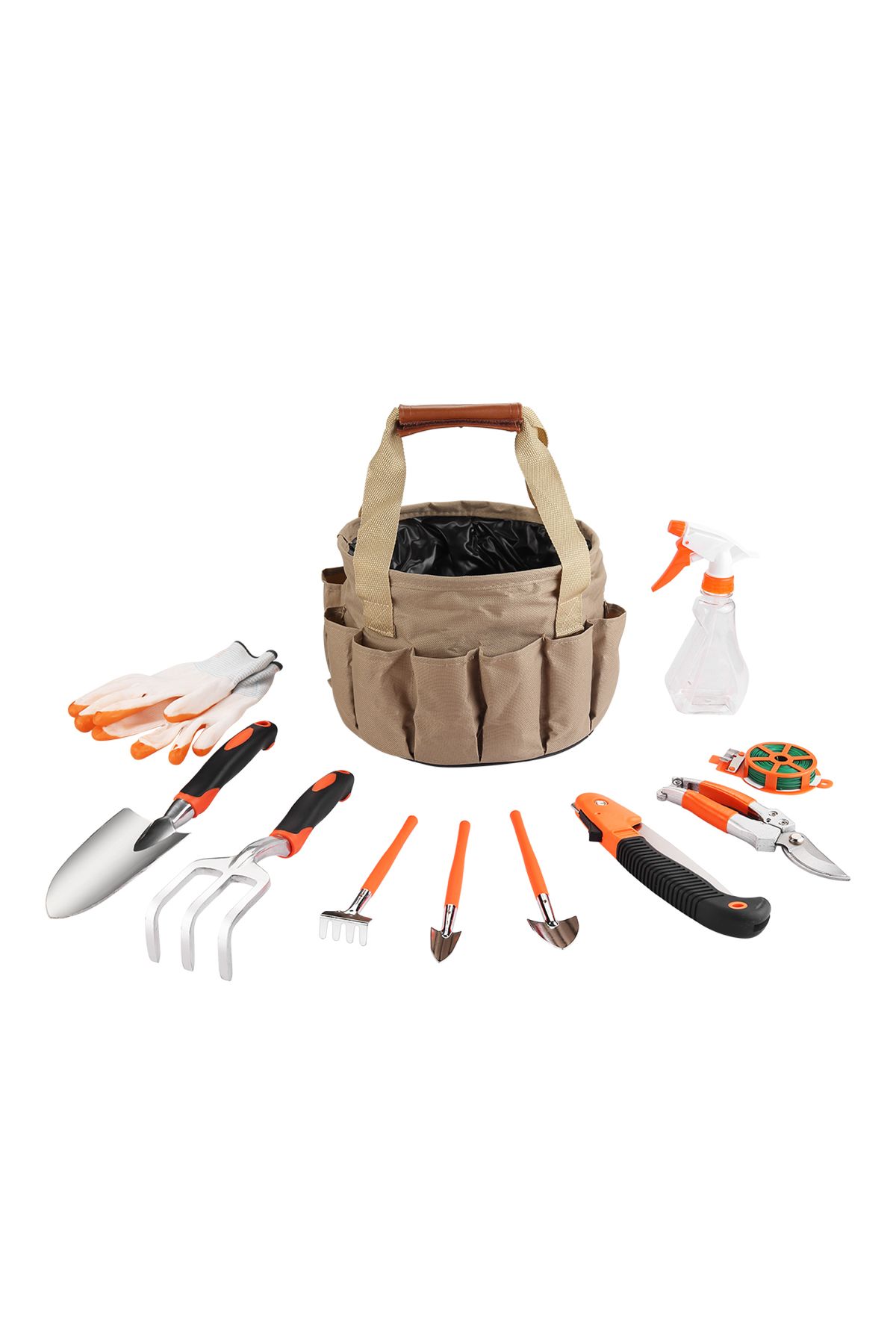 Lawazim-Garden Bucket with Tools - 10-Piece Set - Sturdy Rust-Resistant Gardening Tools with Ergonomic Desig 1