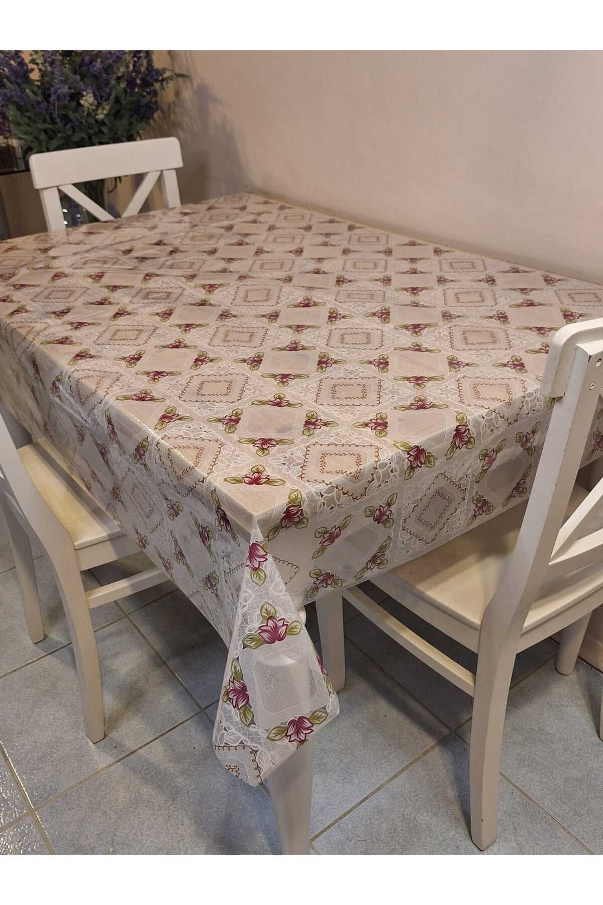 Başak Ev Tekstili Şeffaf 0.018 Mm Pvc Muşamba - Desenli Silinebilir Şeffaf Masa Örtüsü