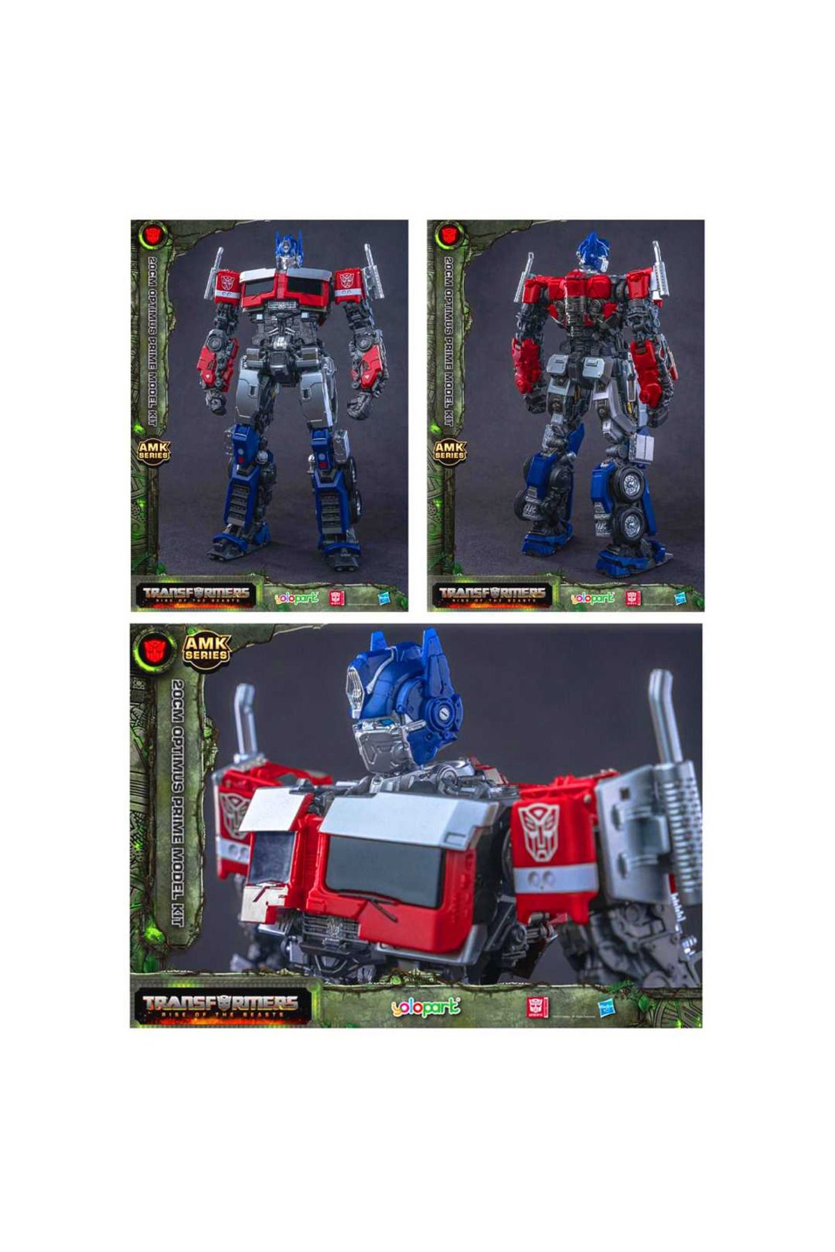 BAŞEL TRANSFORMERS RİSE OF THE BEASTS AMK SERİES OPTİMUS PRİME MODEL KİT 20 CM 8+ - 5