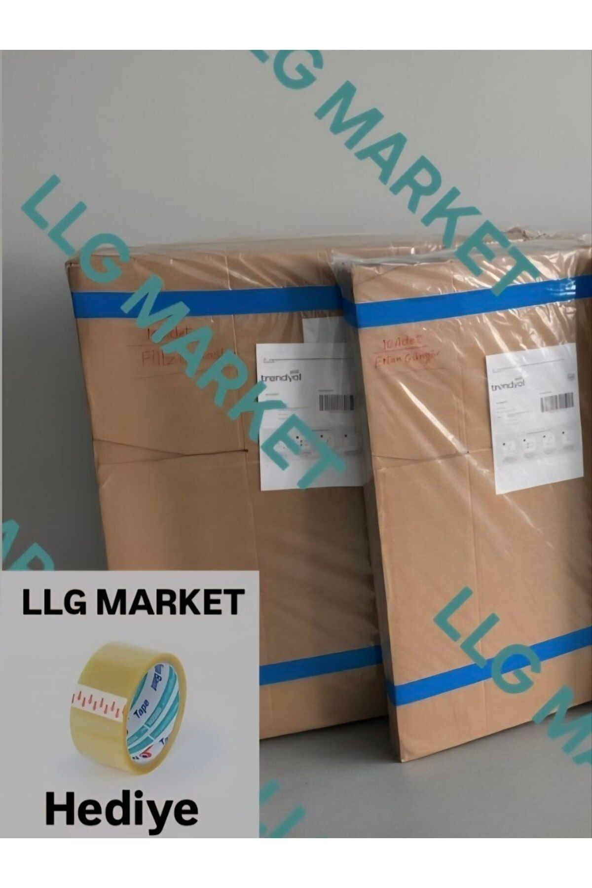 Koli 60x40x32 Sert Yapısına Sahip Hafif Bir Taşıma Kolisi 3 lü ve Bir Bant Hediye