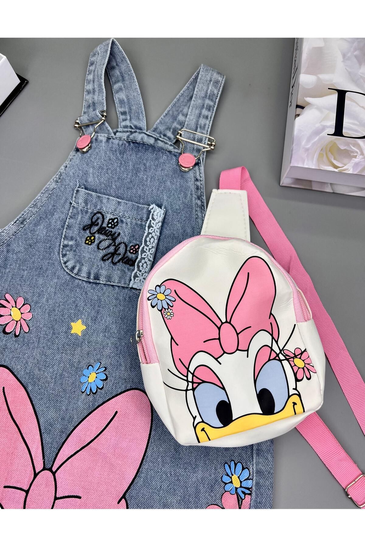 Mislina-Kombinace džínové tašky s potiskem Daisy 4