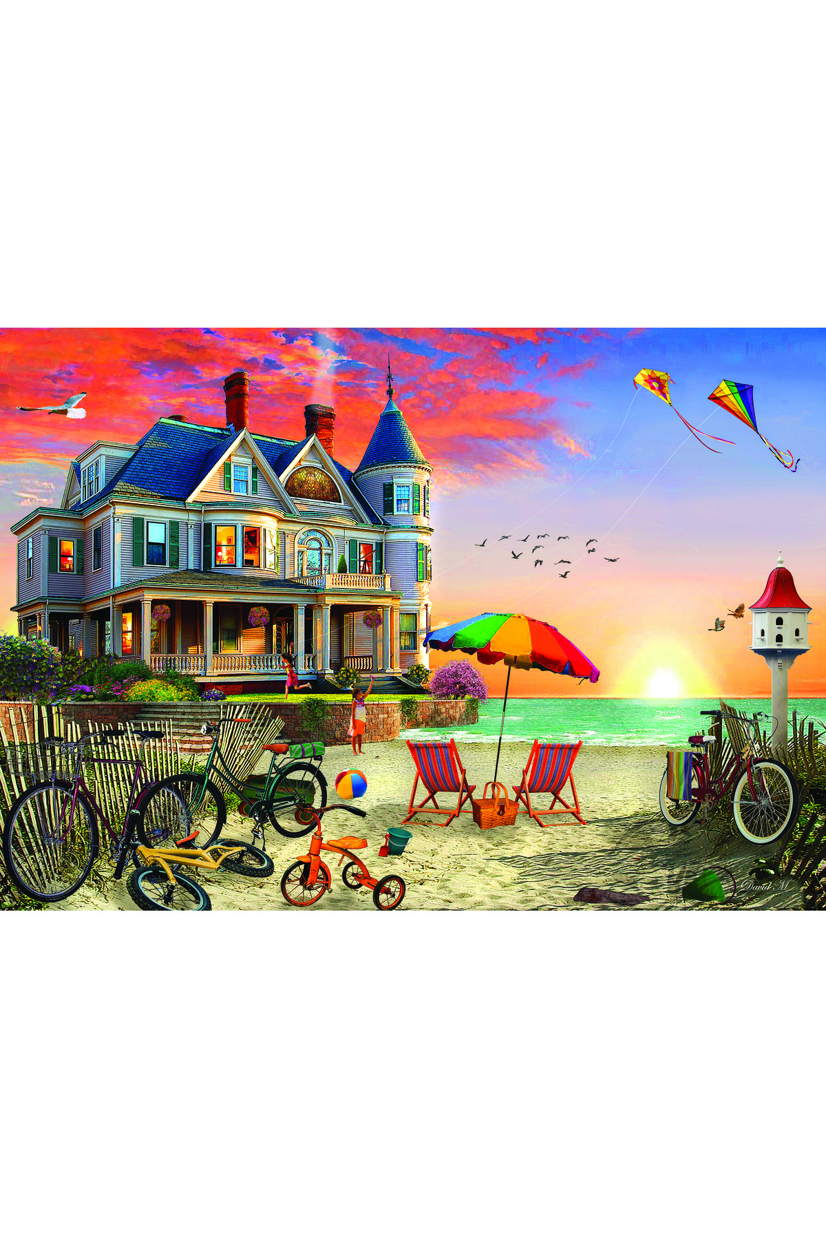 Ks Games-1500 Piece Summer House Puzzle by David Maclean 2
