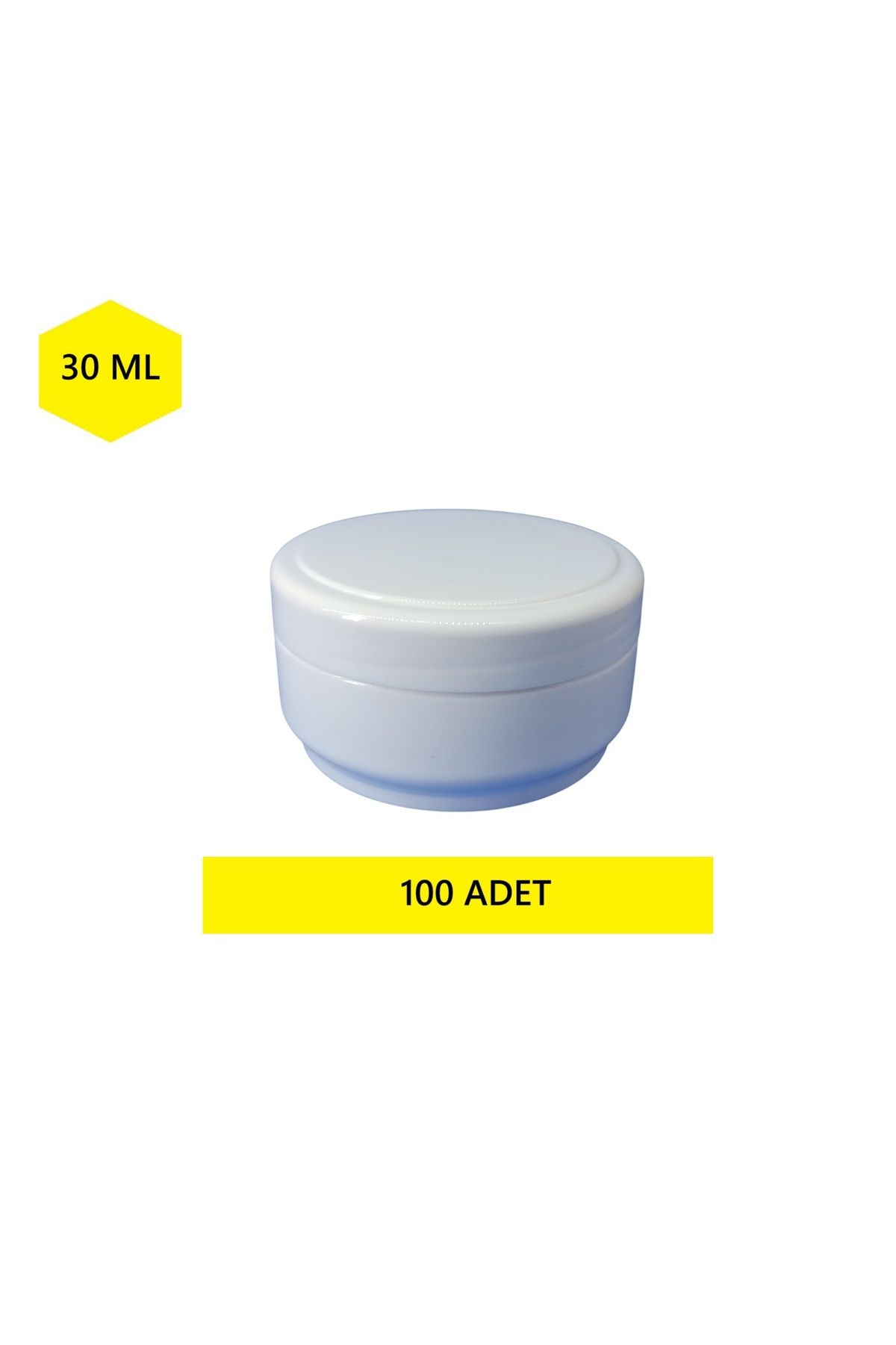 demethome 30 Ml Boş Pomat-krem-kozmetik Kutusu 30 cc Plastik Krem Kavanozu 1-5-10-25-50-100-250 Adet Şeçenekli