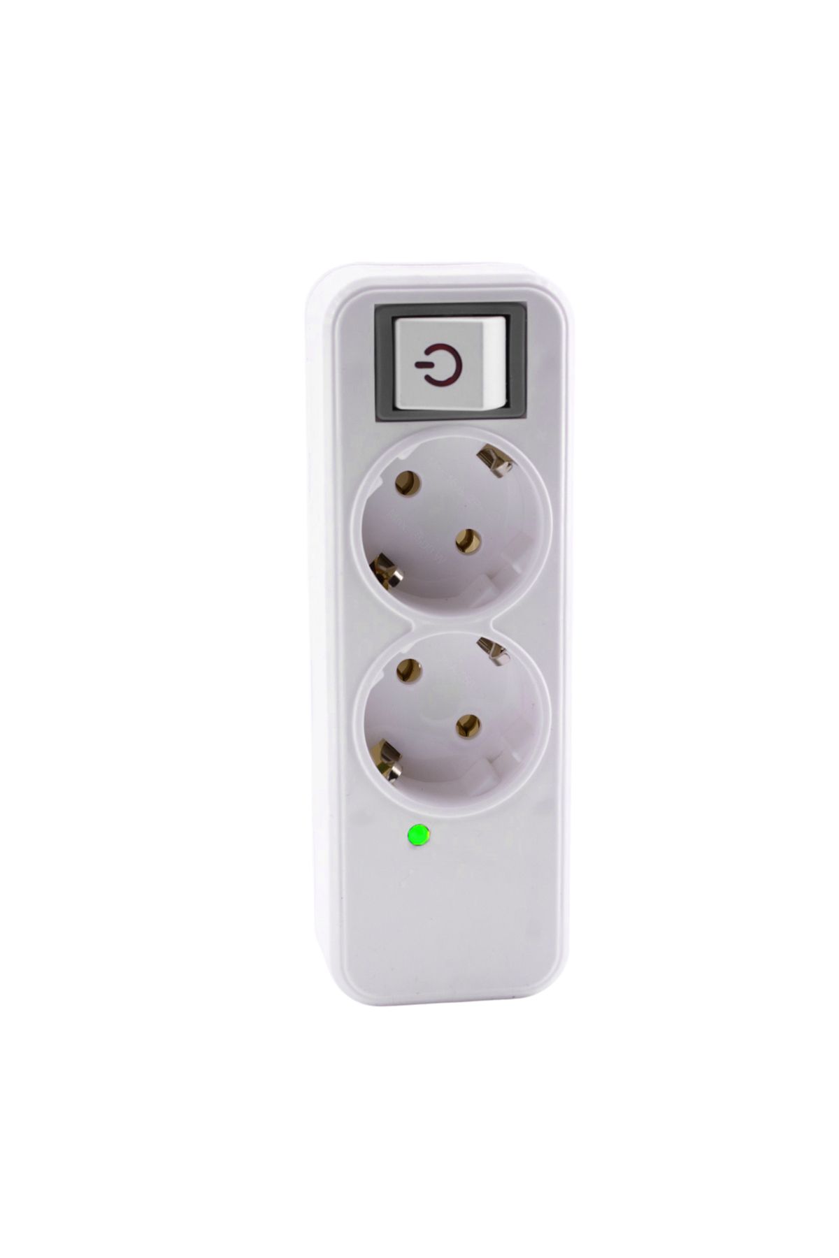 Badem10-2-Piece Group Socket with Wireless Surge Protection Switched Plug Socket with Golyat Button Grounded Multi Coupler 8