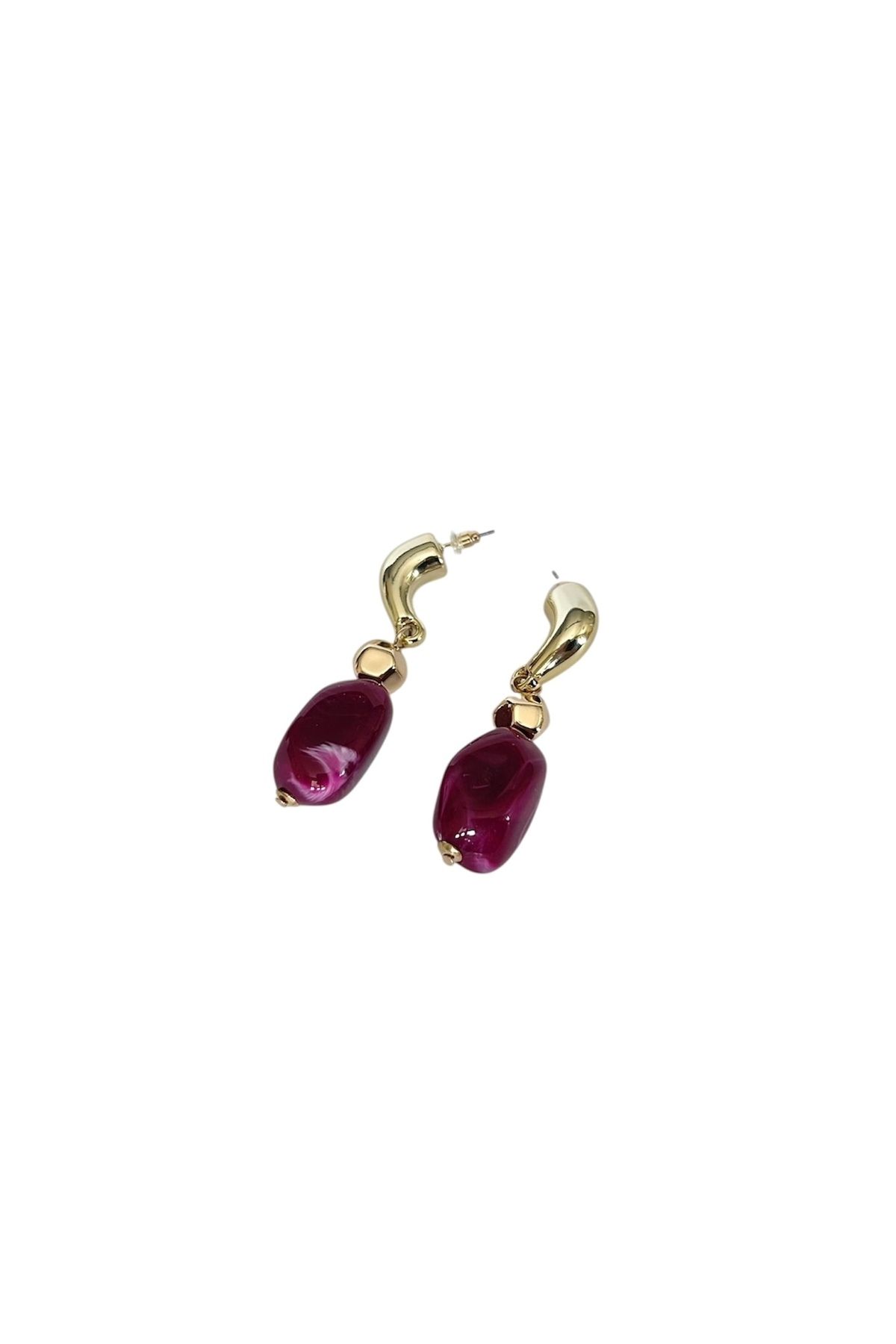 ayoljewelry Çelik Doğal Taş Küpe