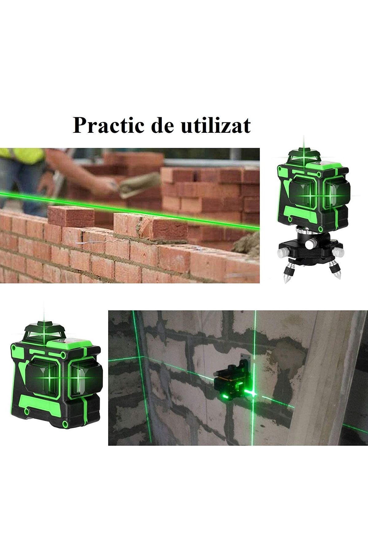 INVINCIO-Laser Level Invincio Green, 12 Lines, Horizontal, Vertical, Perimeter, Magnetic Mounting, Indoor and 7